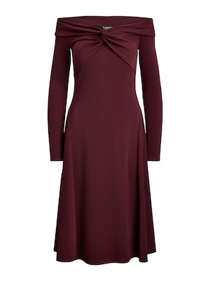 Lauren Ralph Lauren Vestido  rojo oscuro