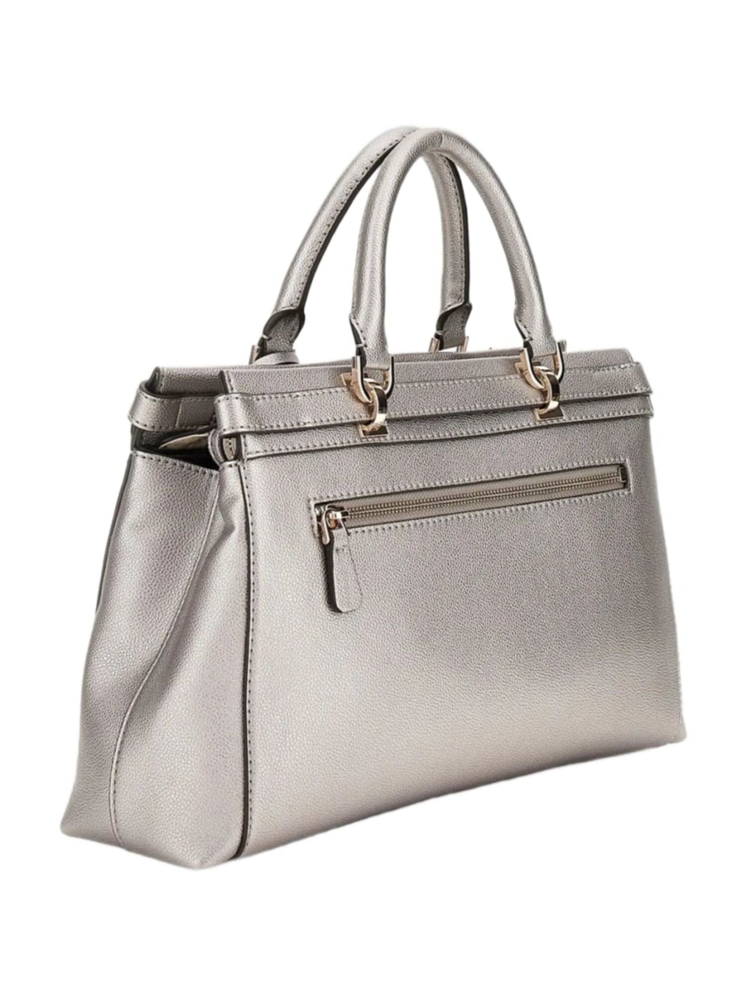 GUESS Bolso de mano 'Eco Ali Luxury Satch'  plata – imagen 2