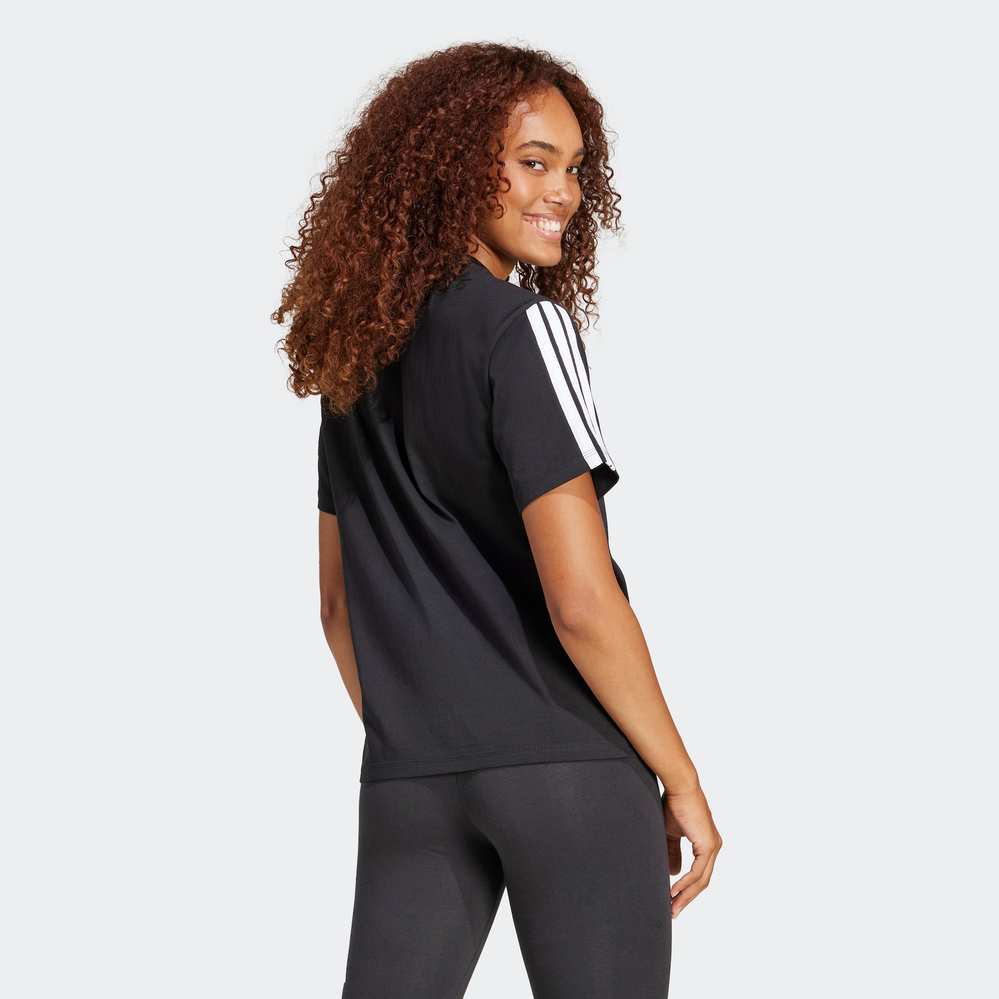 ADIDAS SPORTSWEAR Tricou funcțional  negru / alb