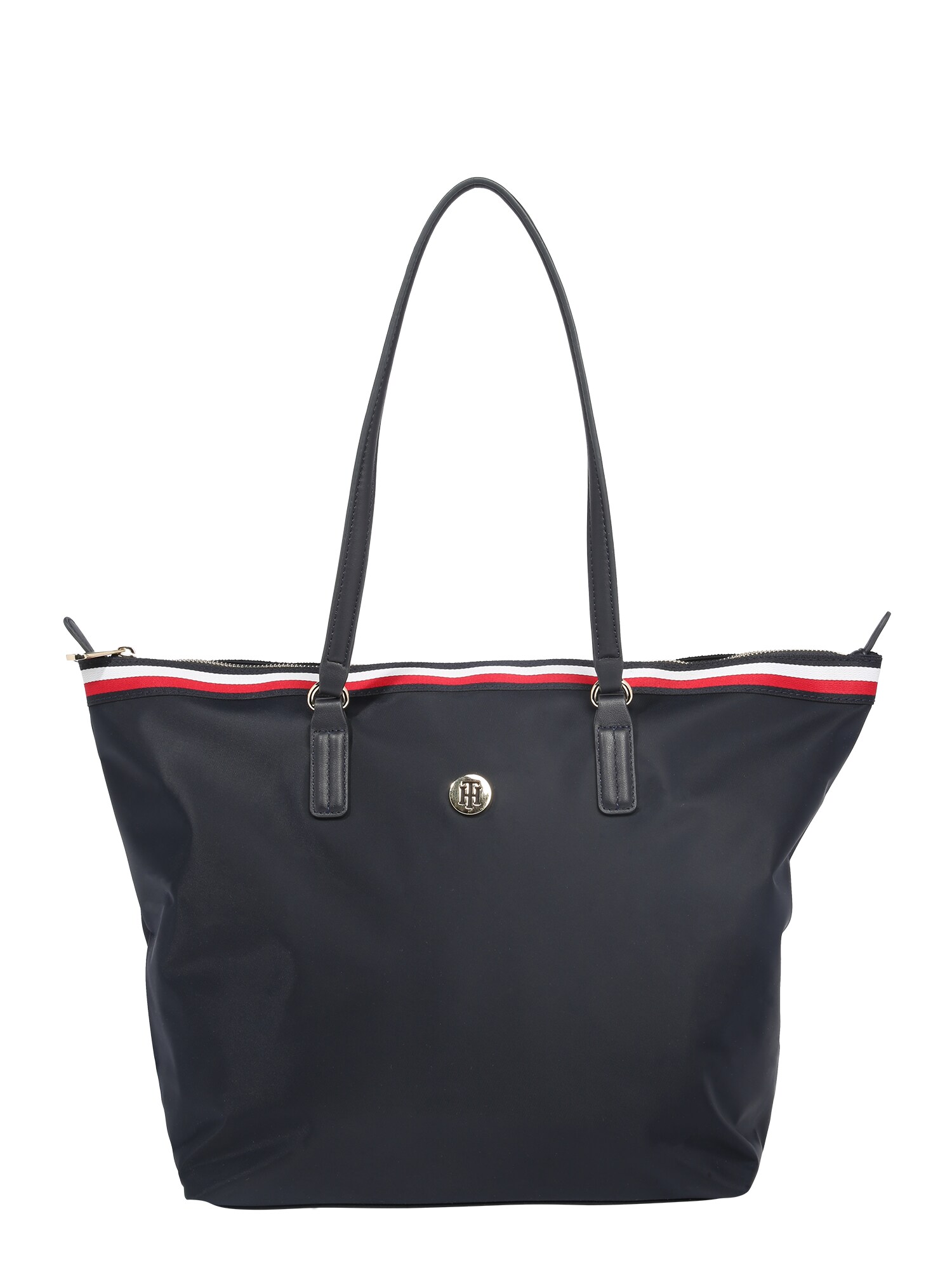 TOMMY HILFIGER Pirkinių krepšys 'POPPY'  tamsiai mėlyna / balta / raudona