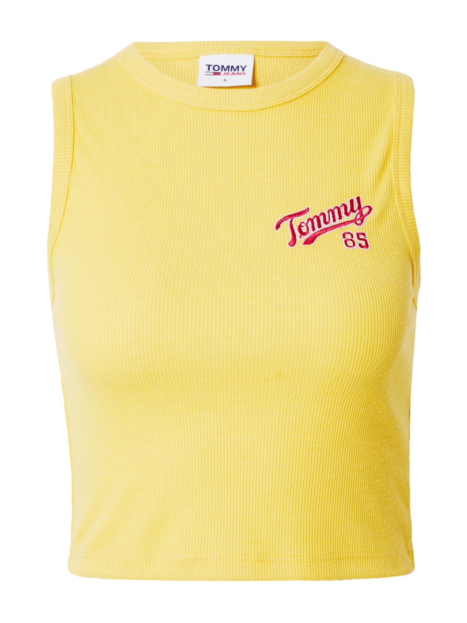 Tommy Jeans Top z naramnicami 'College'  rumena / temno roza