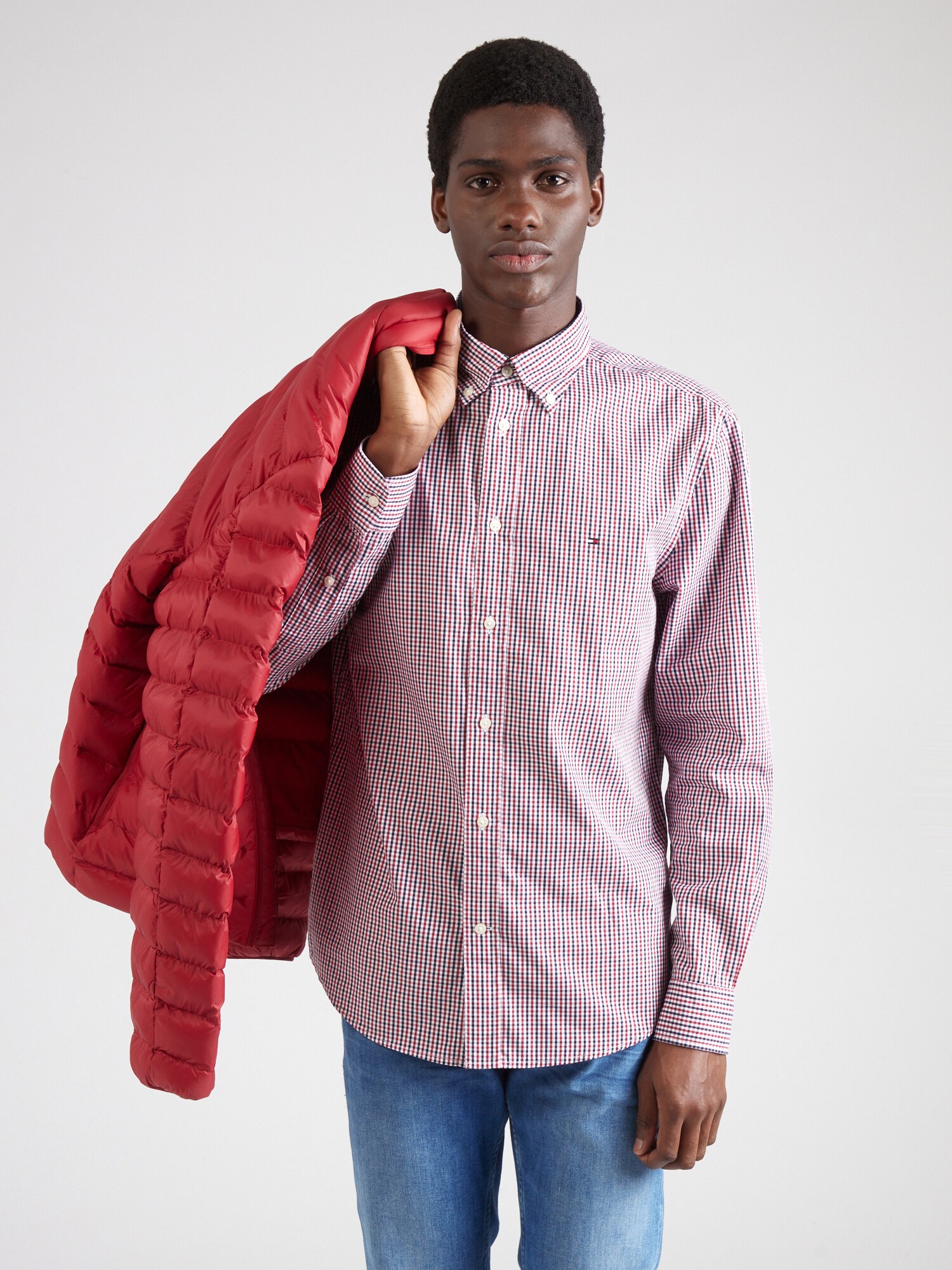 TOMMY HILFIGER Ing  piros / fekete / fehér termék 2. képe