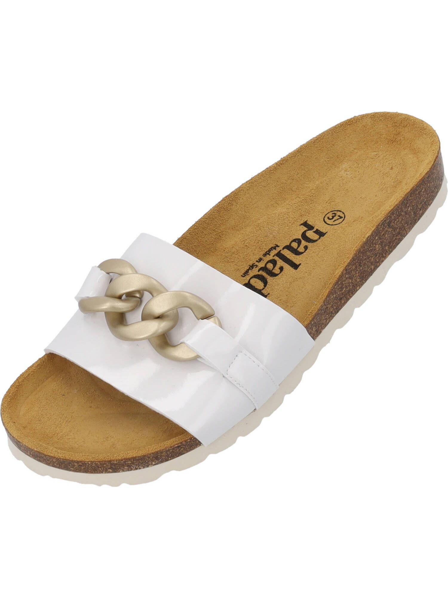 Palado Saboți Gozo  auriu / alb