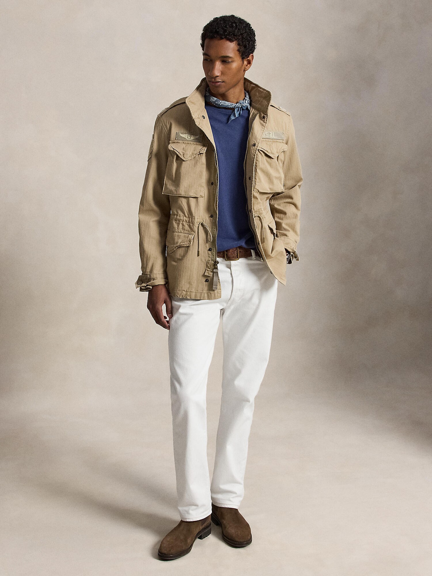 Polo Ralph Lauren Chaqueta de entretiempo  caqui – imagen 8