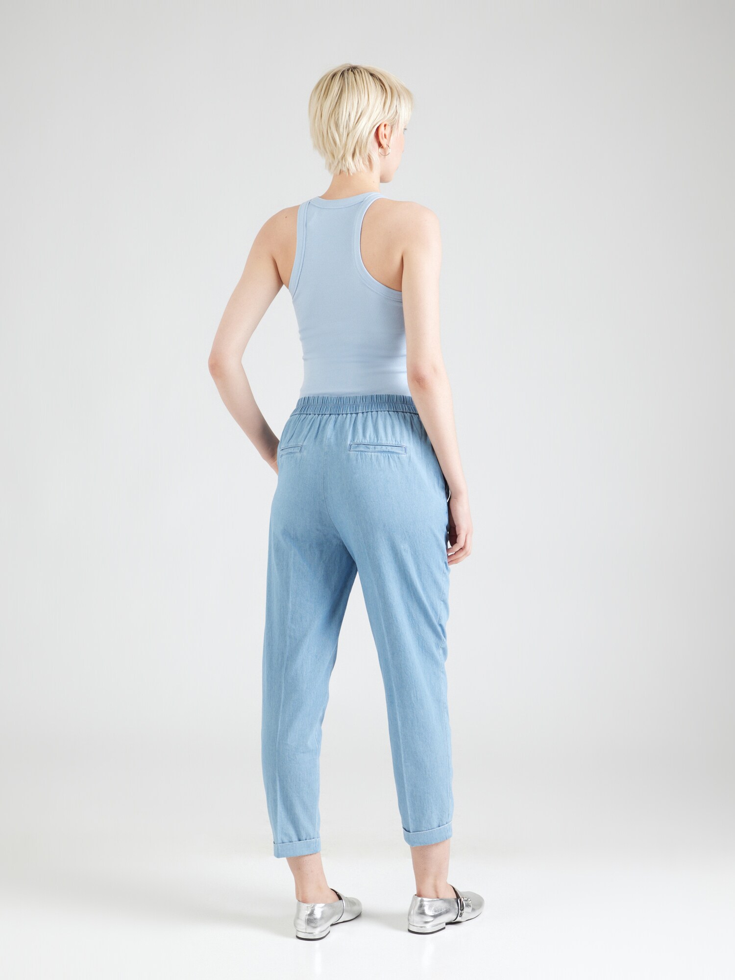 UNITED COLORS OF BENETTON Plisované rifle modrá denim (obrázok 4)