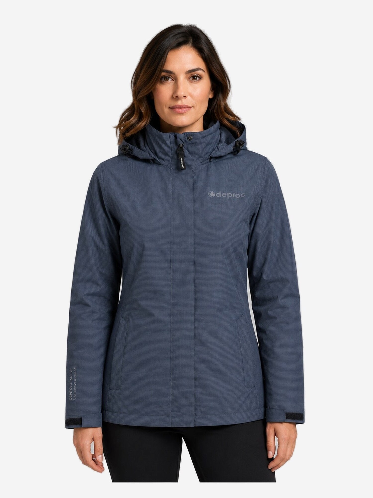deproc Zimska jakna 'Outdoorjacke LAVAL Damen Regenjacke, Wanderjacke' tamno plava