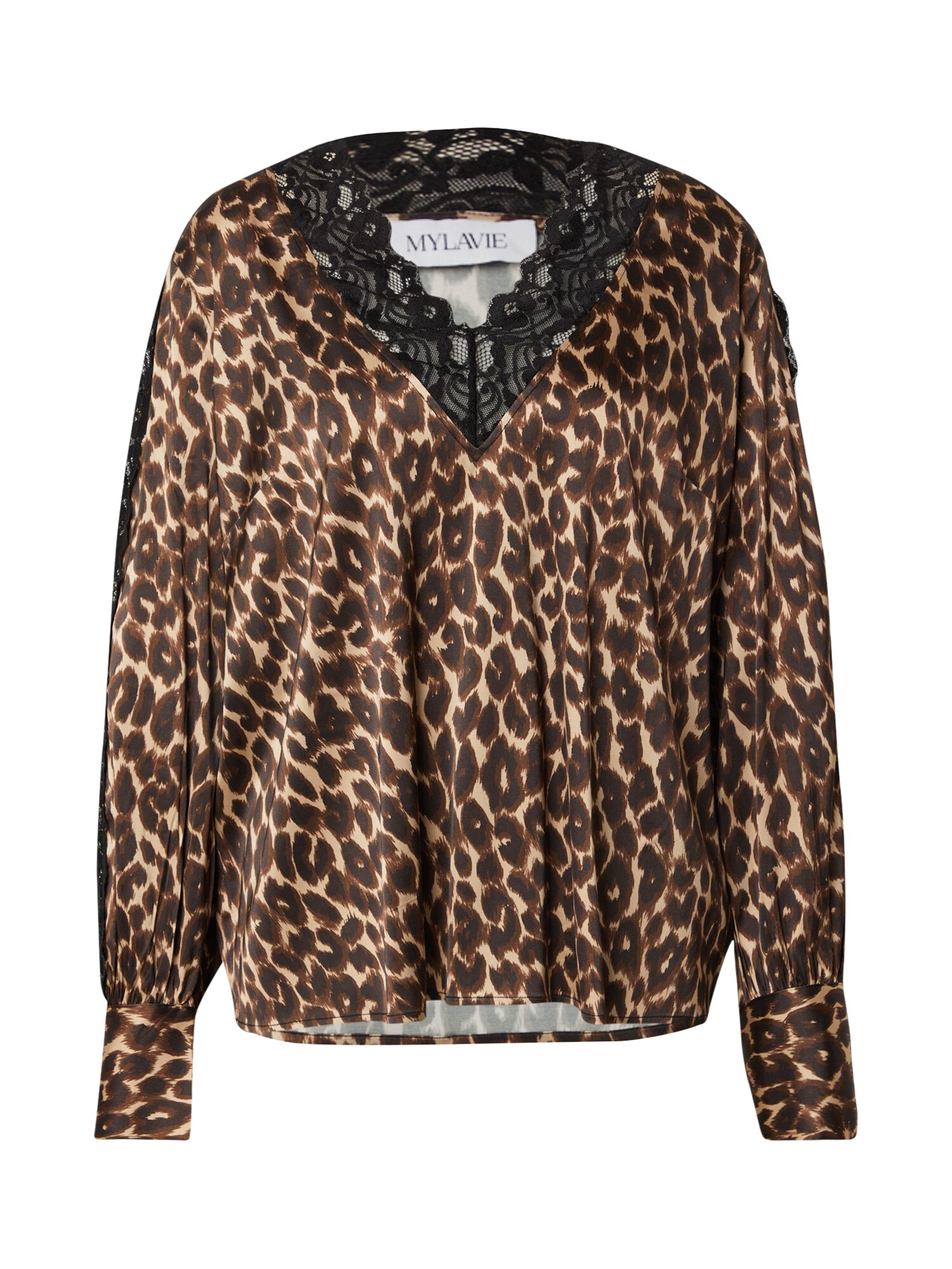 MYLAVIE by Sarah Harrison Bluză  maro / negru