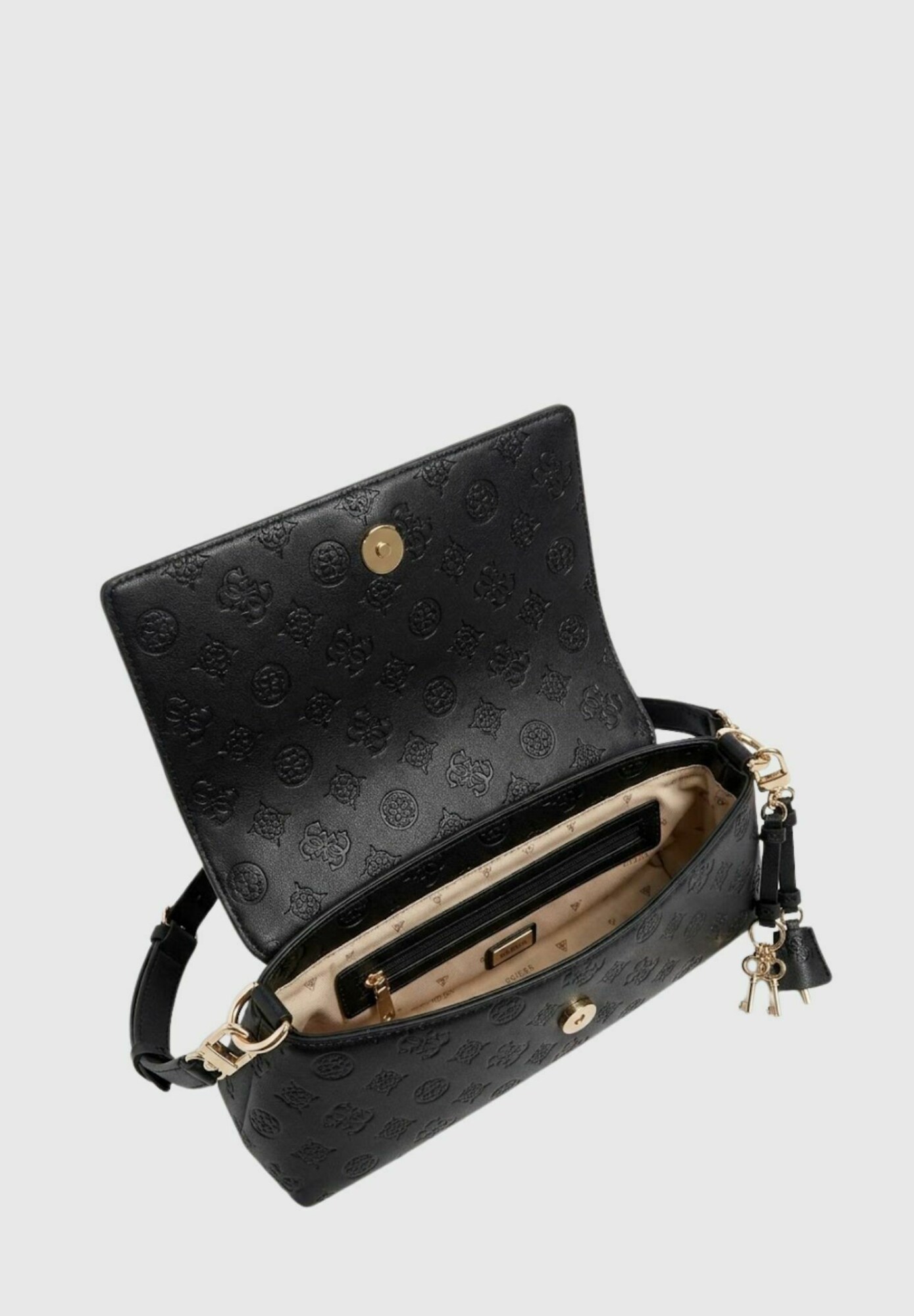GUESS Bolso de hombro 'Carmella'  negro – imagen 8