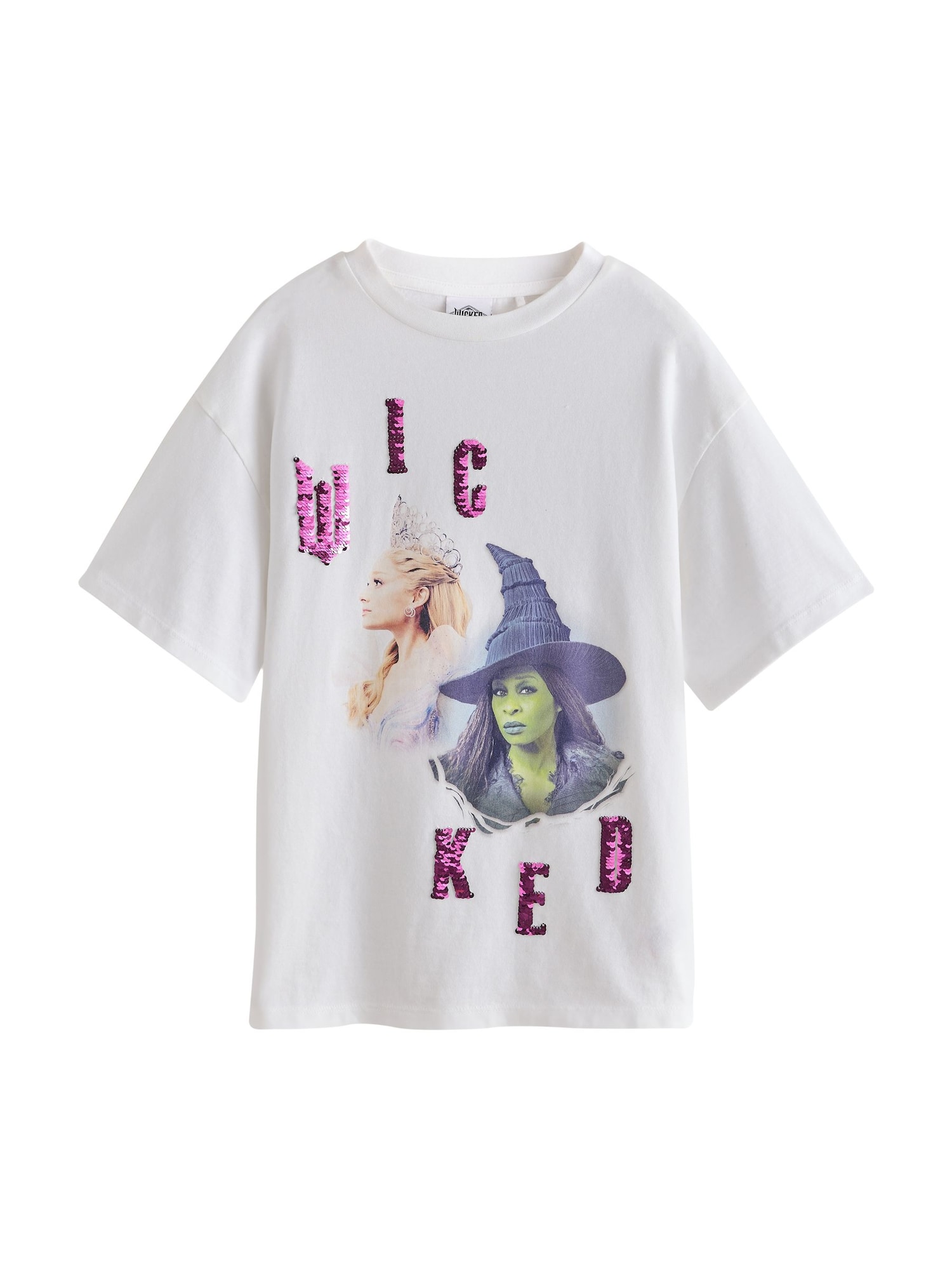 Next Tricou Wicked albastru marin / verde kiwi / lila / alb