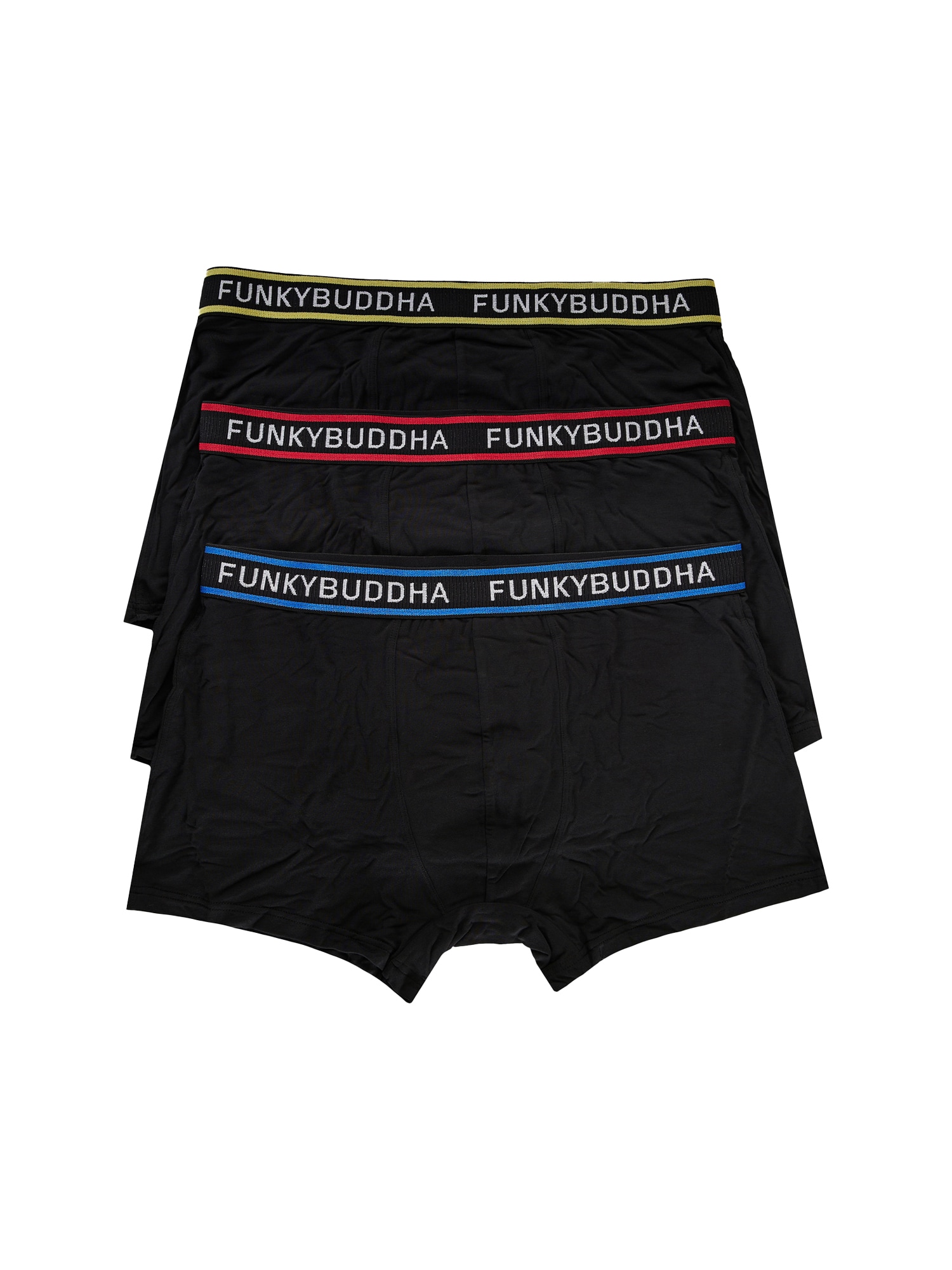 Funky Buddha Boxerky  modrá / žltá / červená / čierna / biela