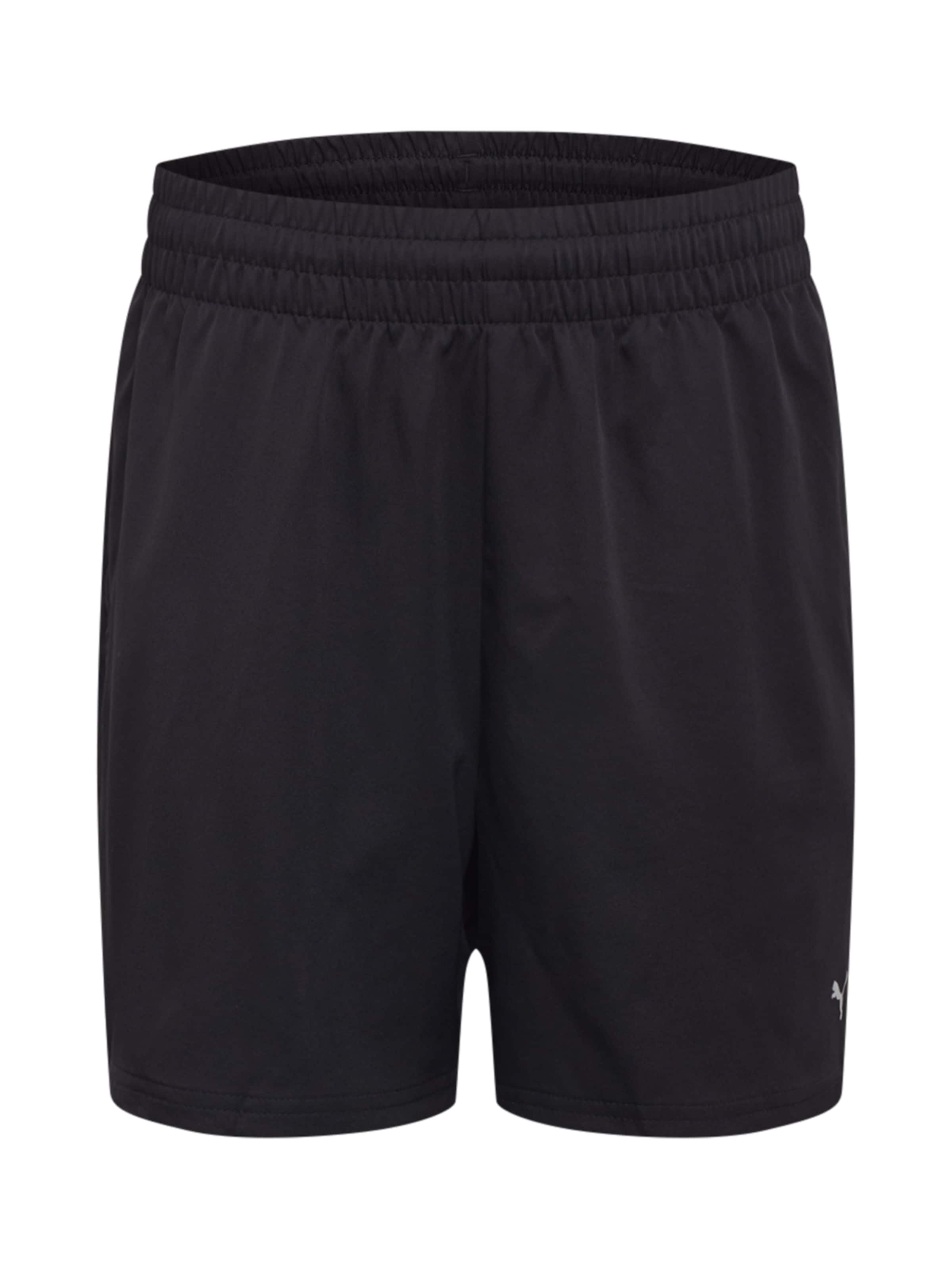 PUMA Sportske hlače crna / bijela