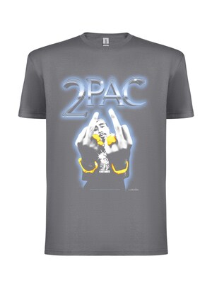 Rockshirts Camiseta '2PAC Rude T-Shirt'  gris
