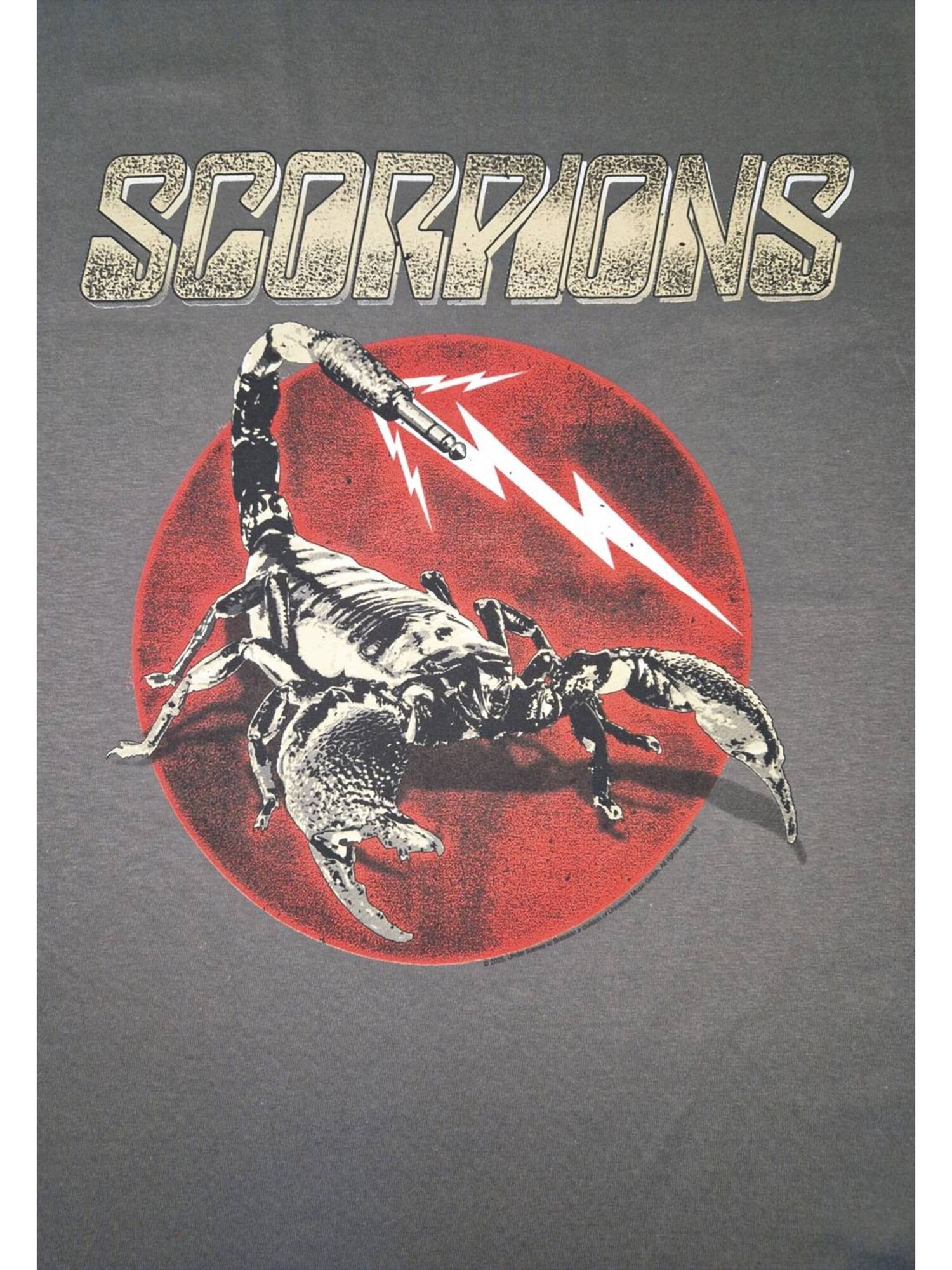 Scorpions Camiseta 'Scorpions Sting T-Shirt' gris – imagen 3