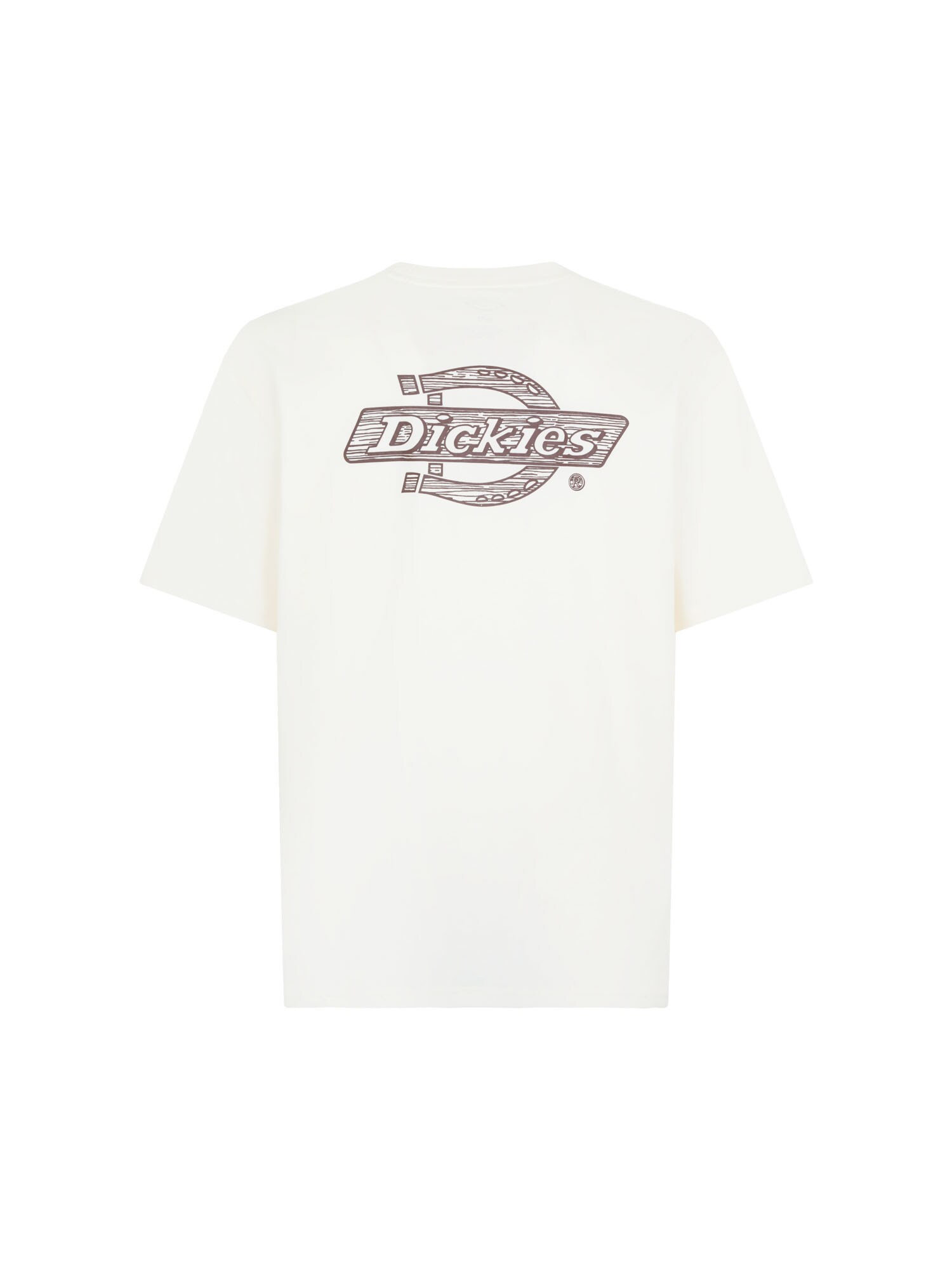 DICKIES Póló 'WOOD'  barna / fehér termék 2. képe