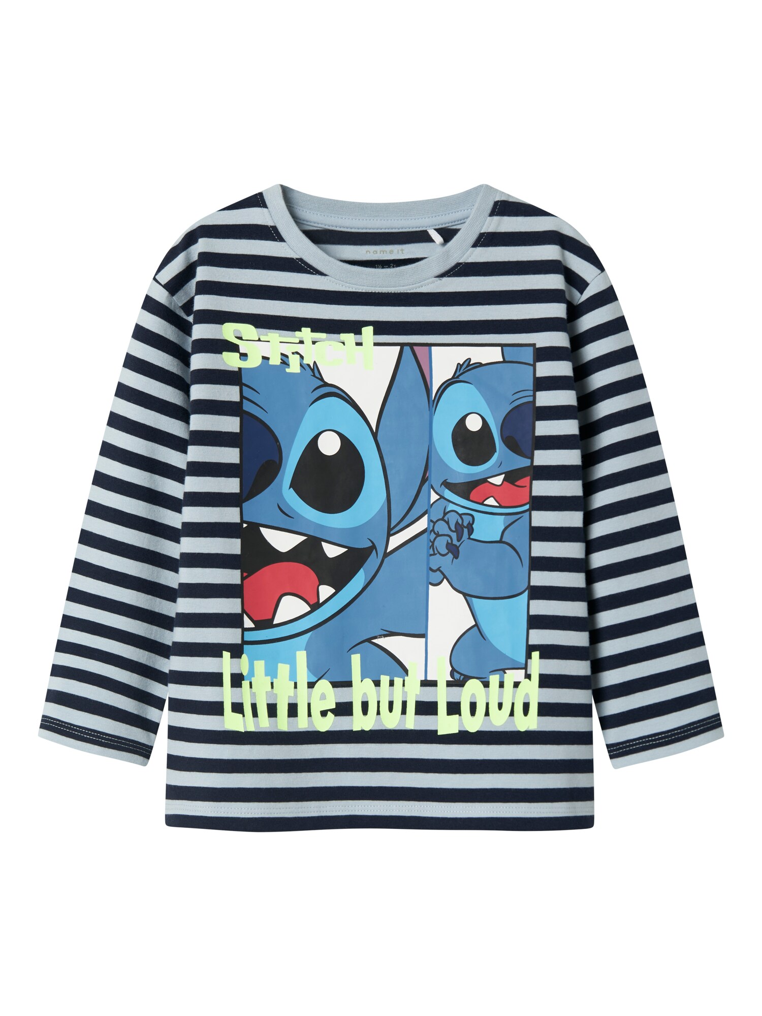 NAME IT Póló 'NMMFABRON STITCH'  tengerészkék / pasztellkék / piros / fehér akciós termékkép 1