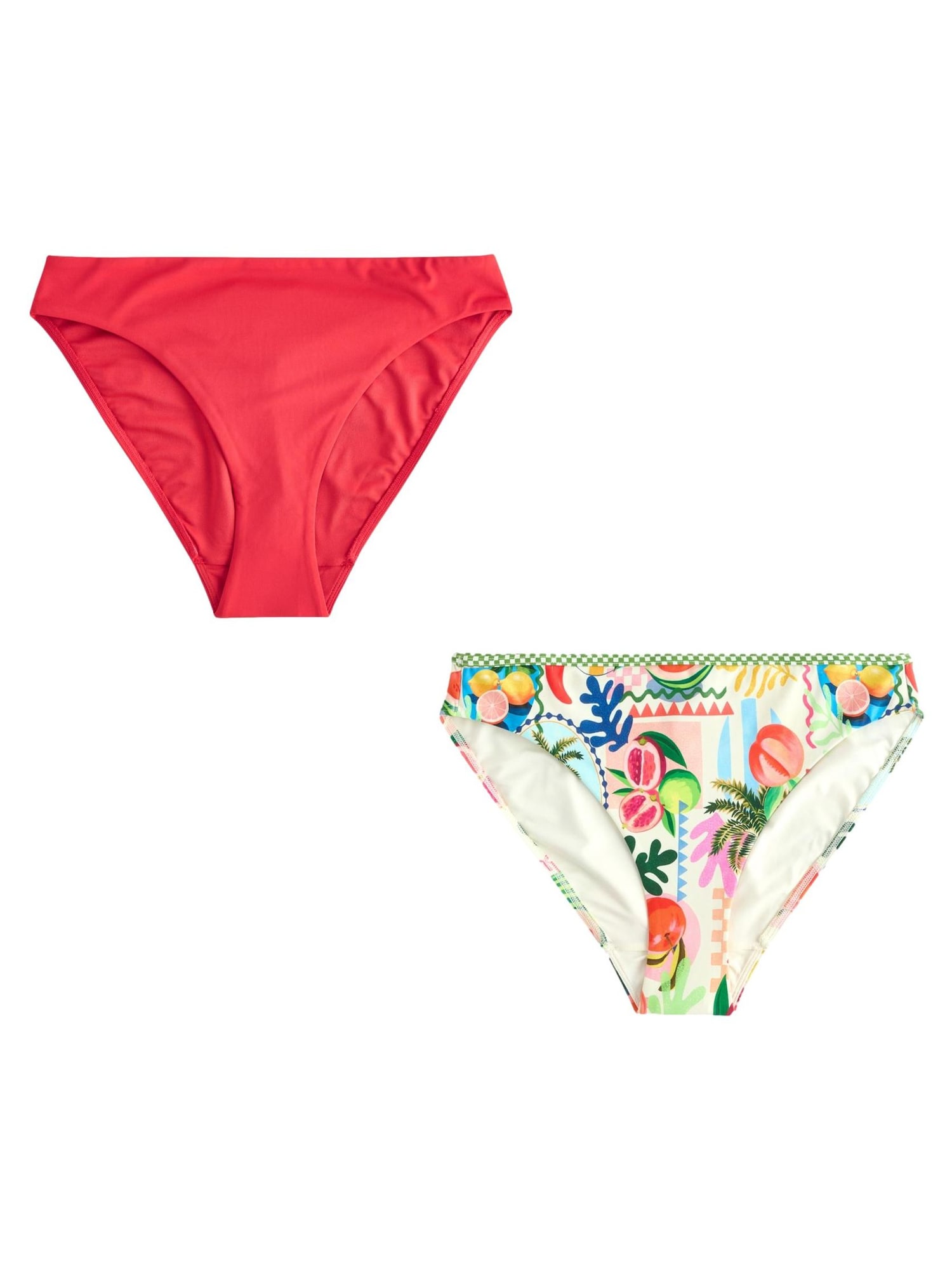 Next Slip costum de baie  albastru deschis / verde deschis / roz / roșu