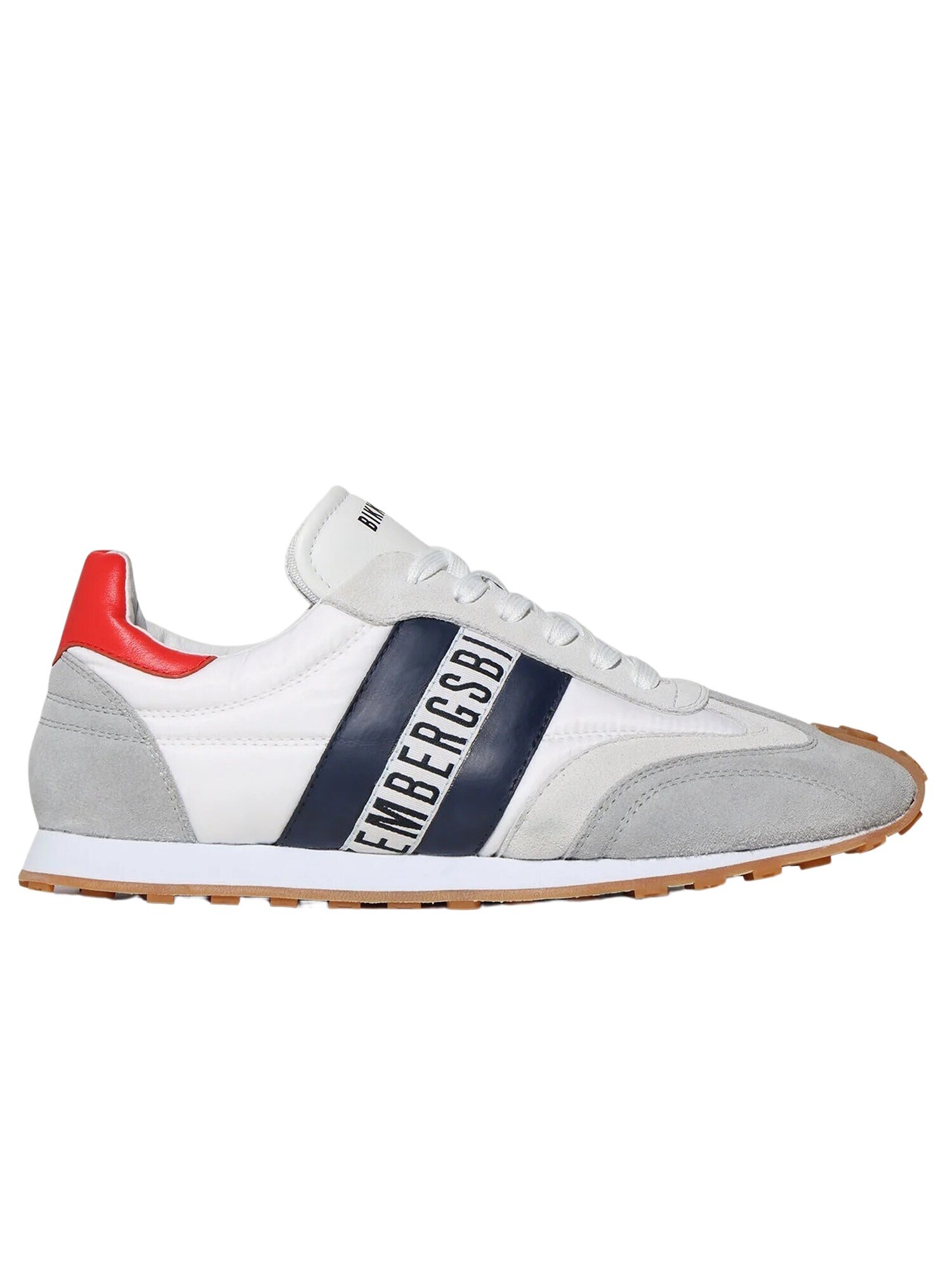 BIKKEMBERGS Sneaker low Guti bleumarin / gri / roșu / alb