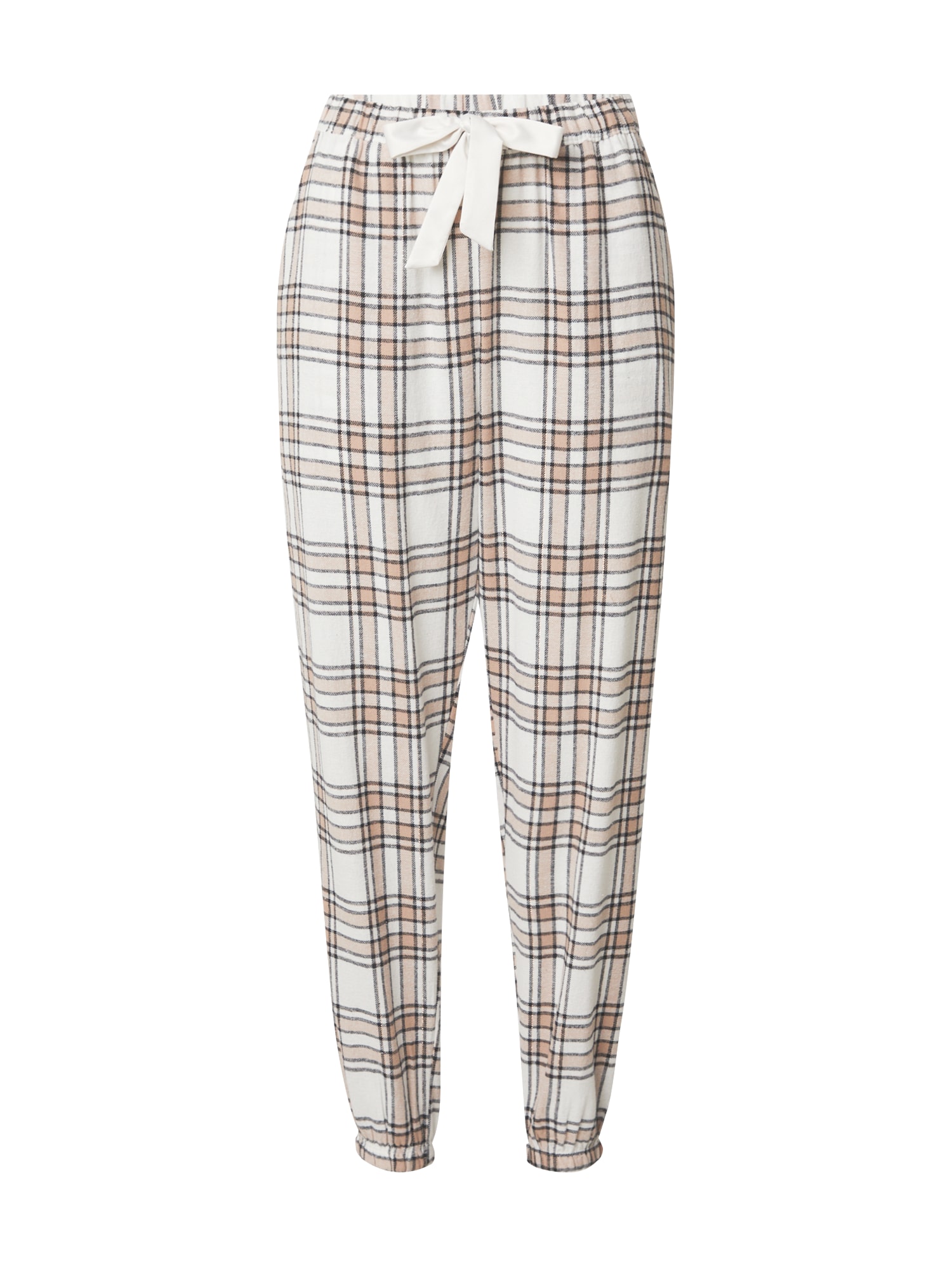 Hunkemöller Панталон пижама  мока / черно / бяло
