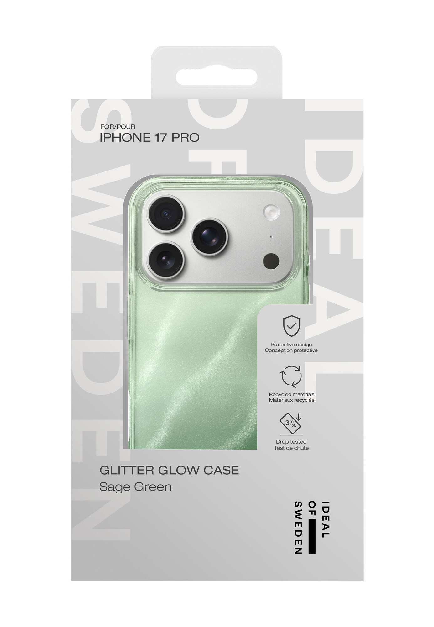 IDeal of Sweden Funda para smartphone 'iPhone 17 Pro'  oro / verde pastel / verde claro – imagen 3
