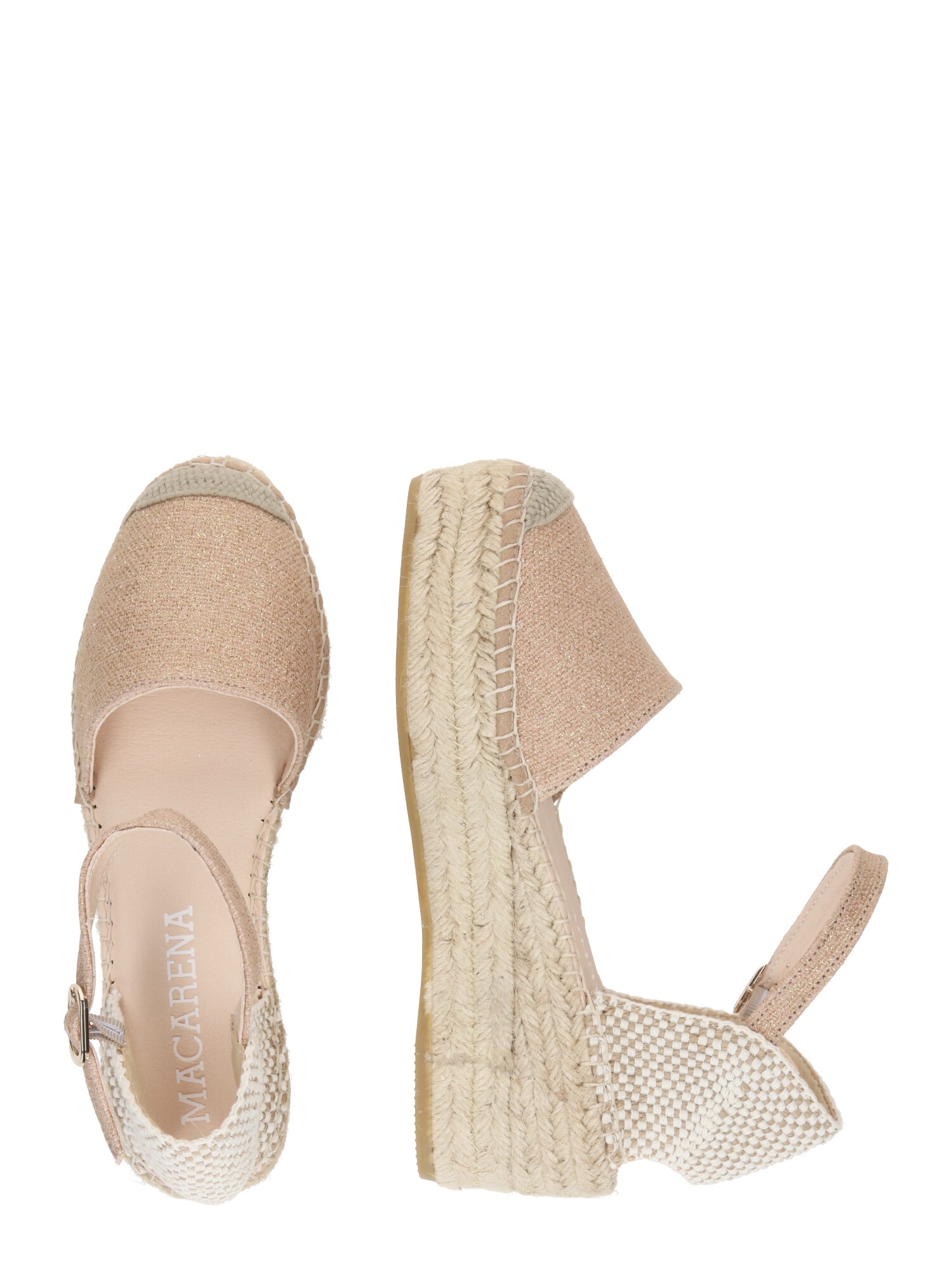 MACARENA Espadrilles  bézs / arany / szürke termék 2. képe