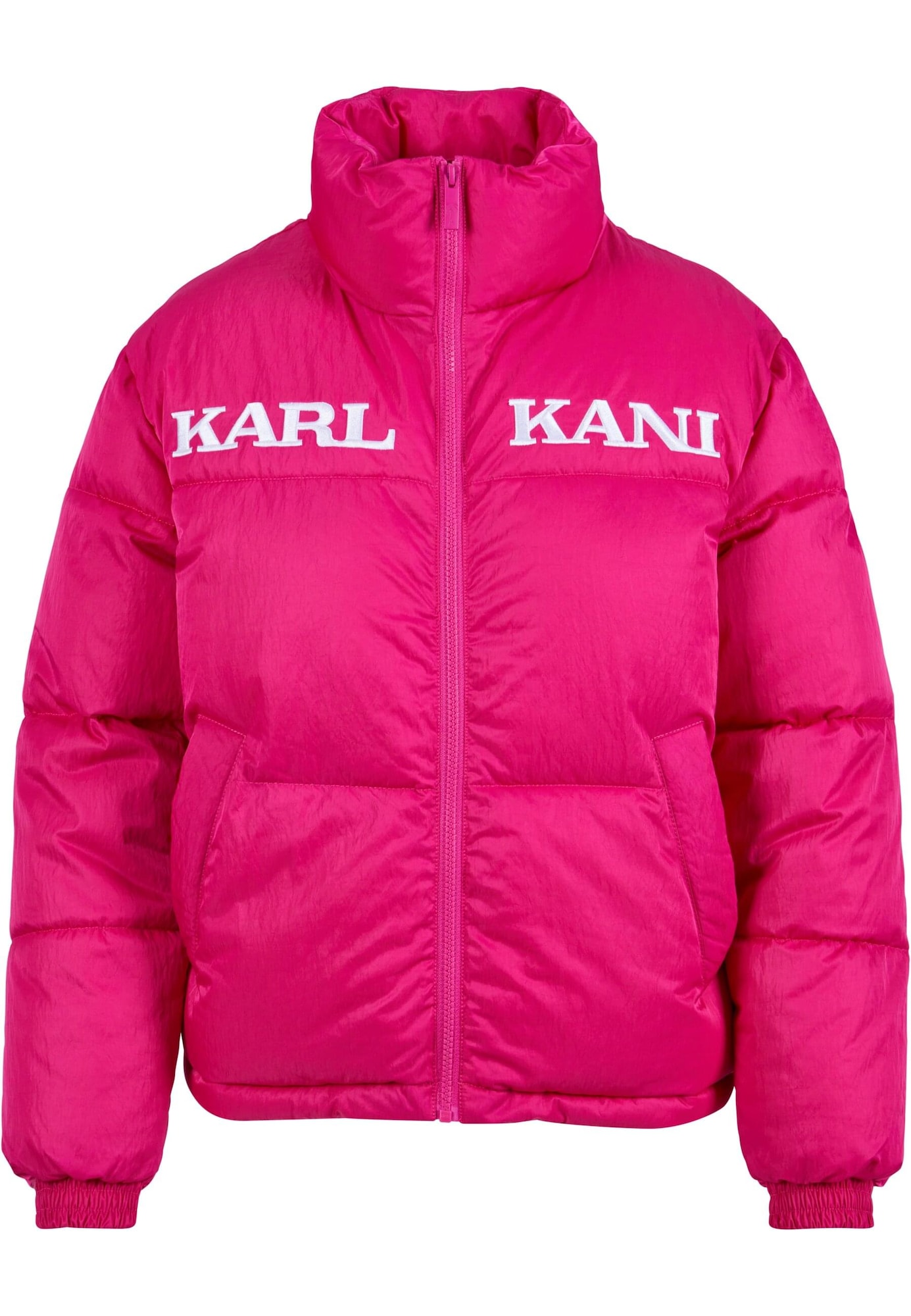 Karl Kani Prehodna jakna  neonsko roza / bela