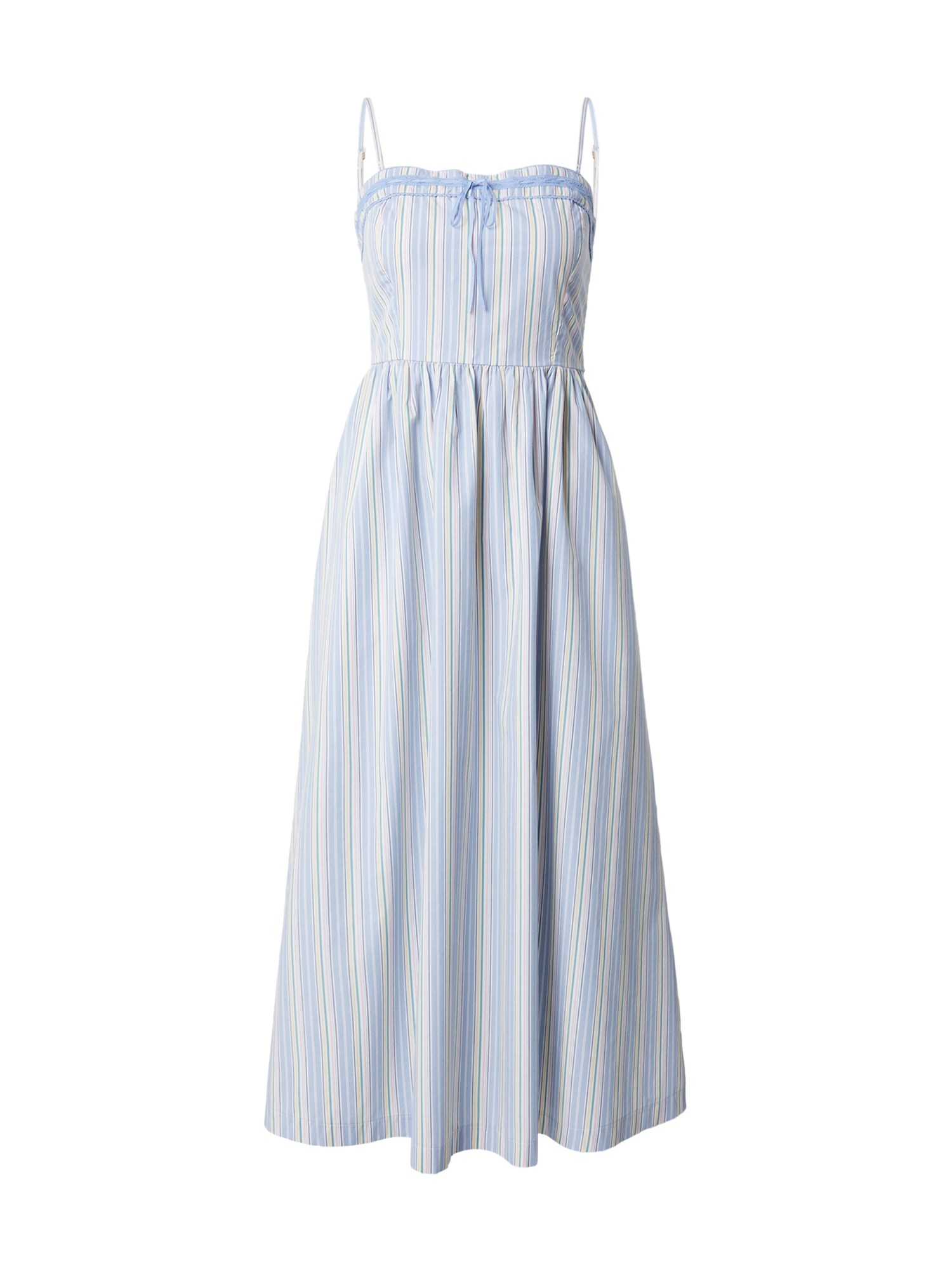 Abercrombie & Fitch Poletna obleka 'EMERSON 2.0'  pastelno modra / pastelno rumena / pastelno roza / bela