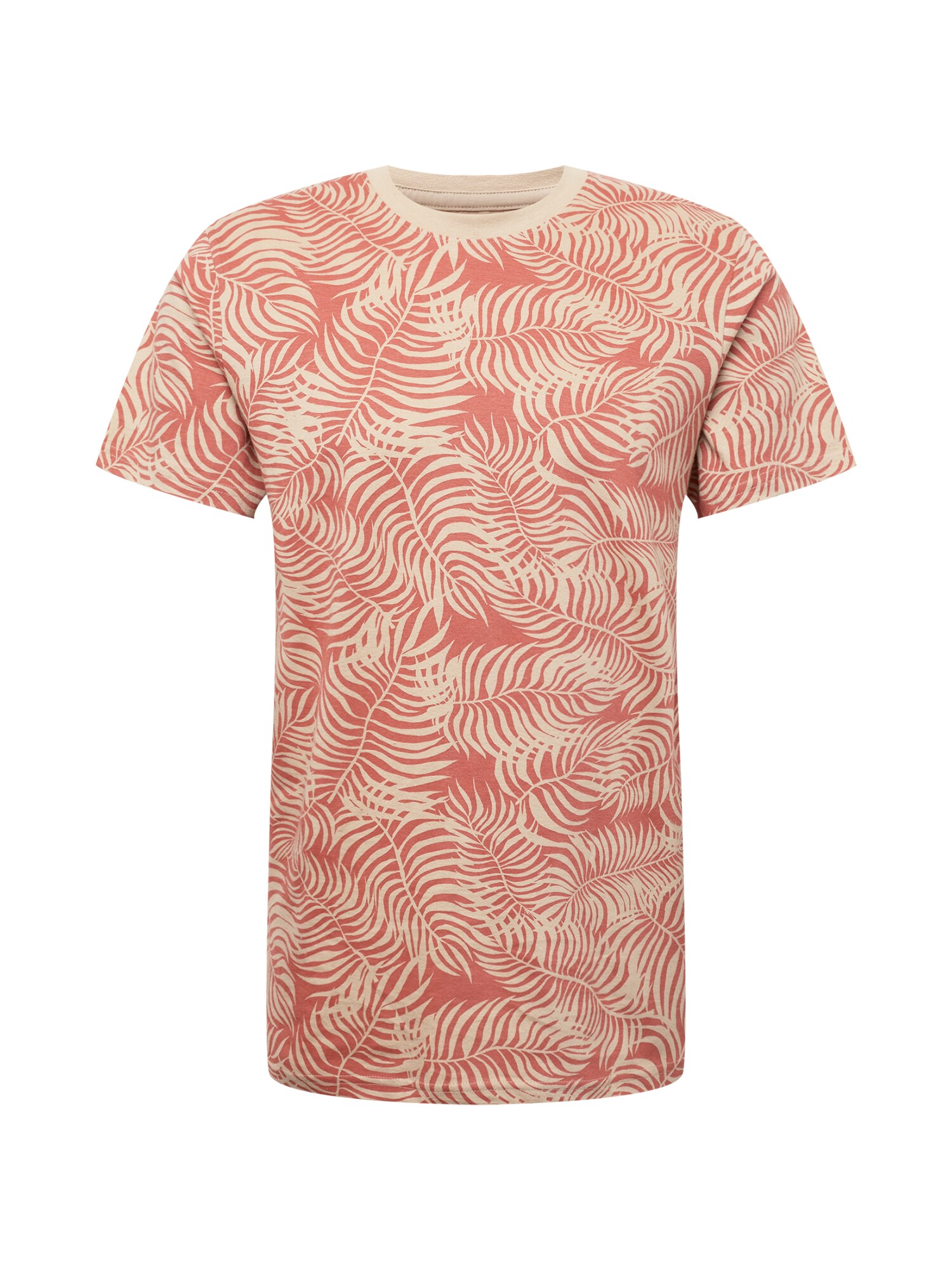 DEDICATED. Marškinėliai 'Stockholm' smėlio spalva / koralų splava