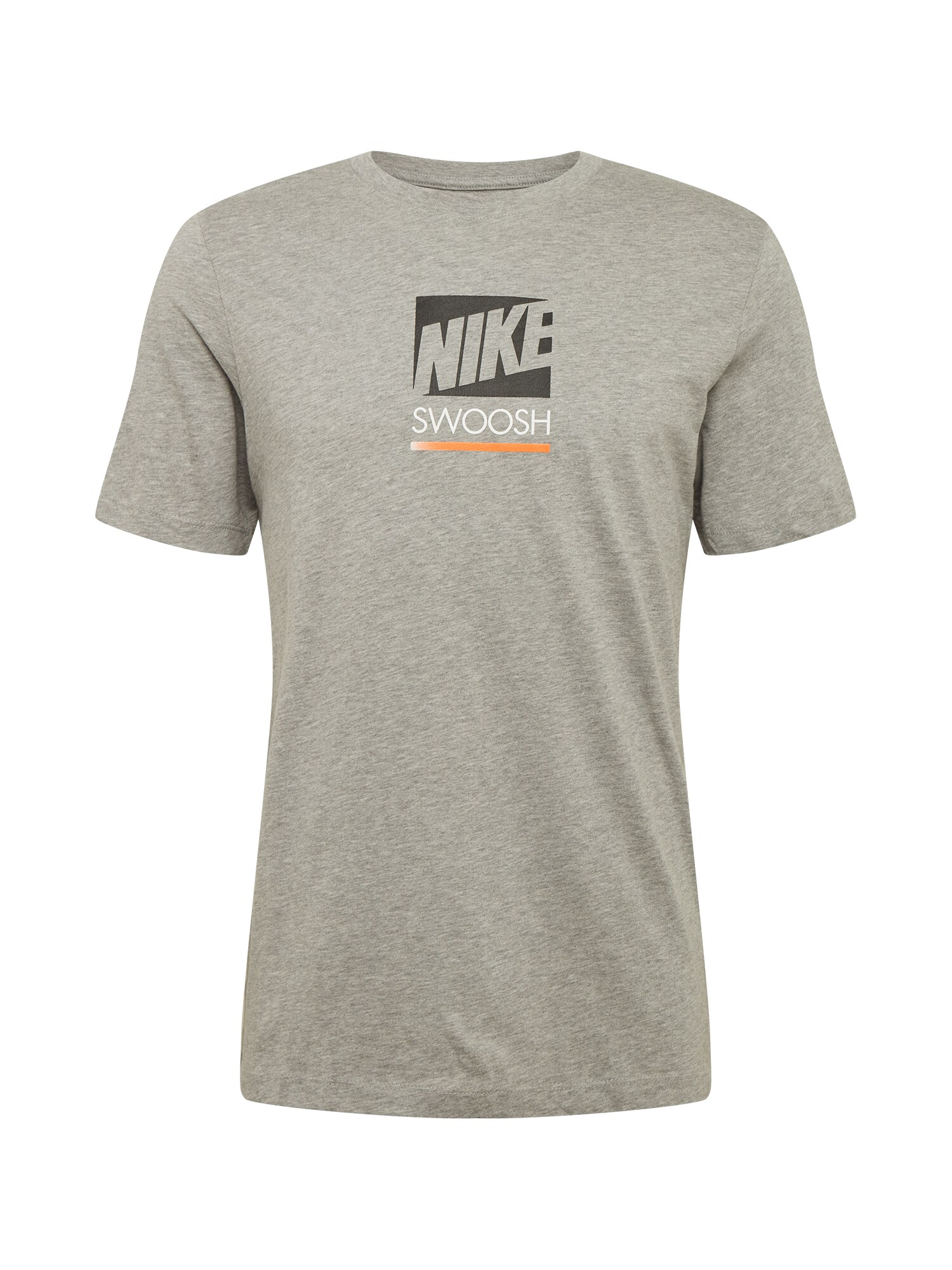 Nike Sportswear Marškinėliai  tamsiai pilka / pilka / oranžinė / balta
