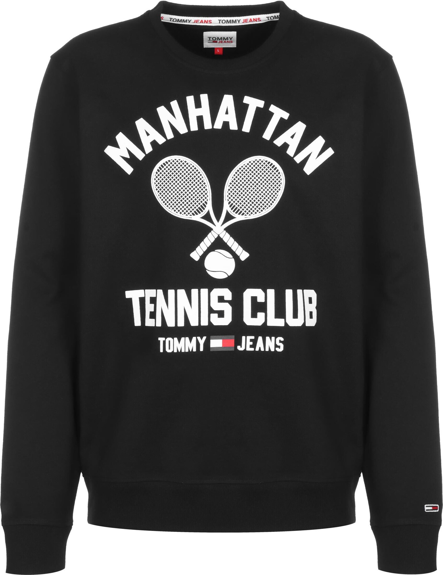 Tommy Jeans Bluză de molton Tennis  roșu / negru / alb