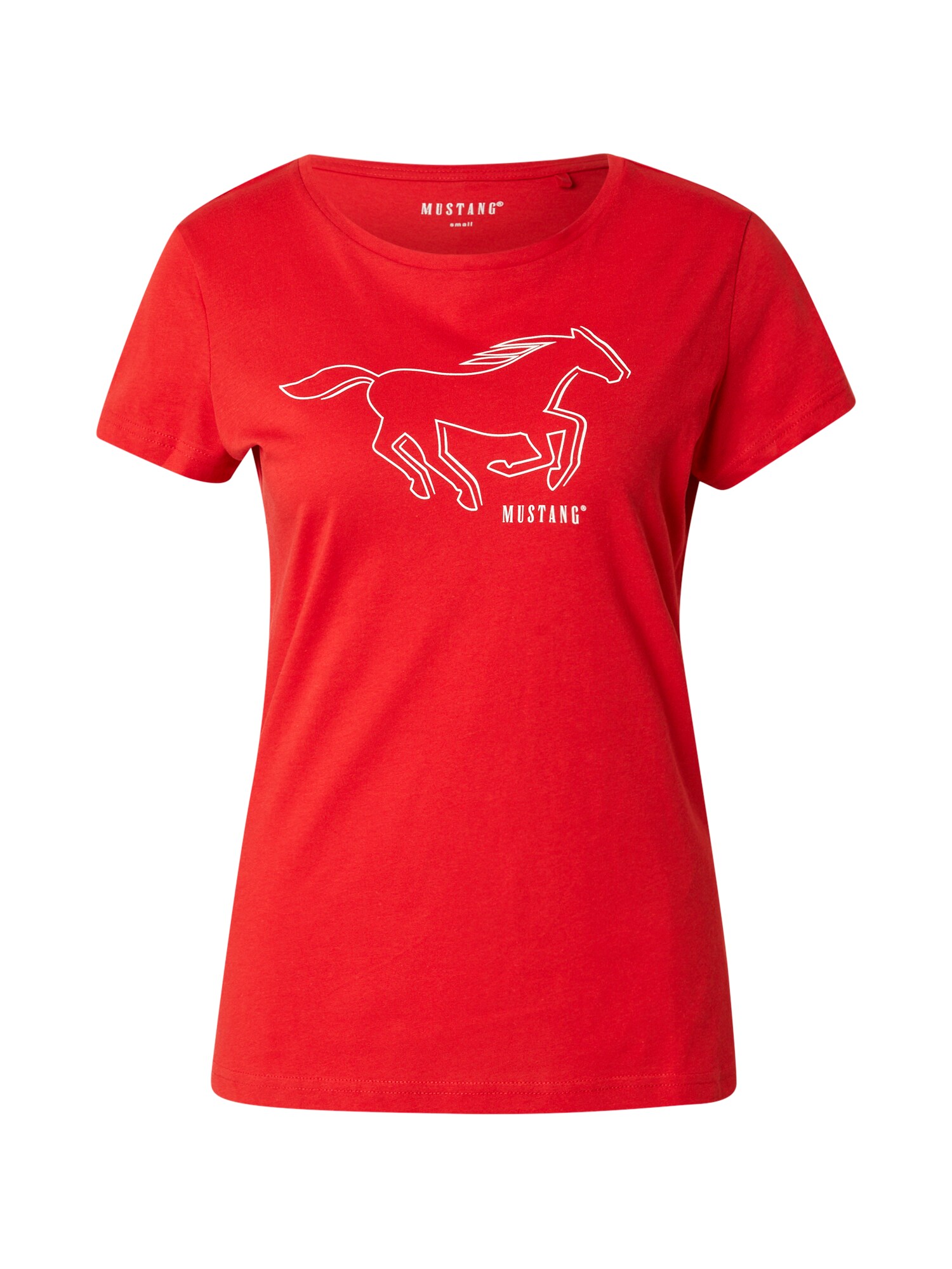 MUSTANG Tricou Loa  roșu / alb