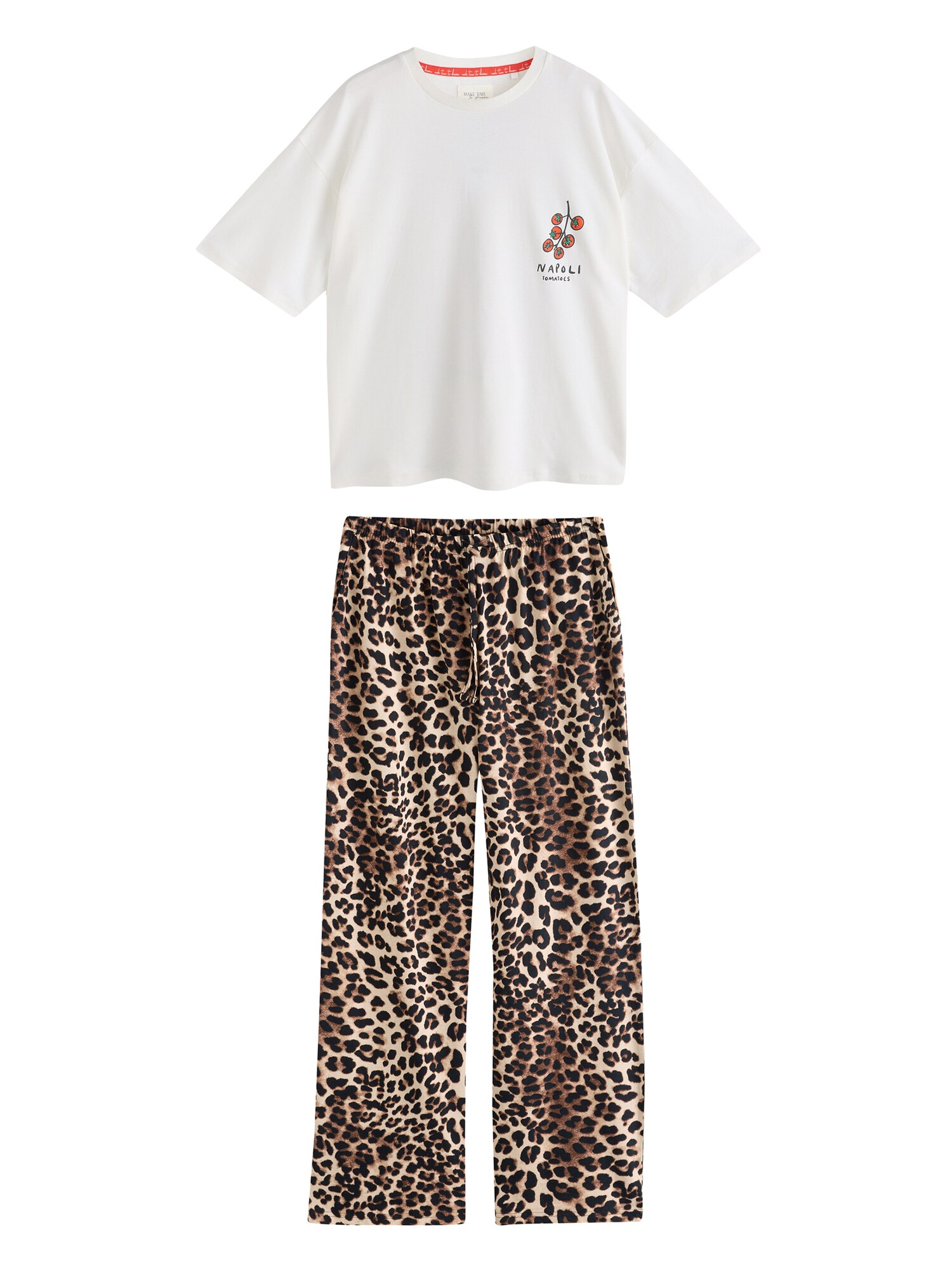 Next Pijama  maro / roșu / negru / alb
