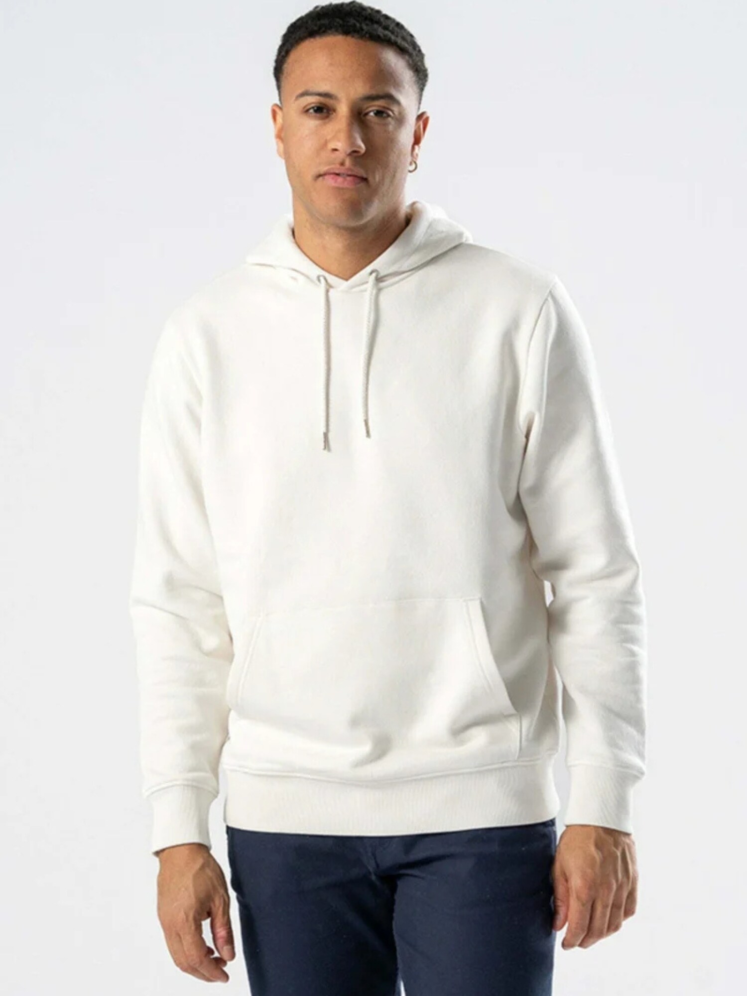 TEESHOPPEN Bluză de molton  Sweatshirt Hoodie  alb murdar