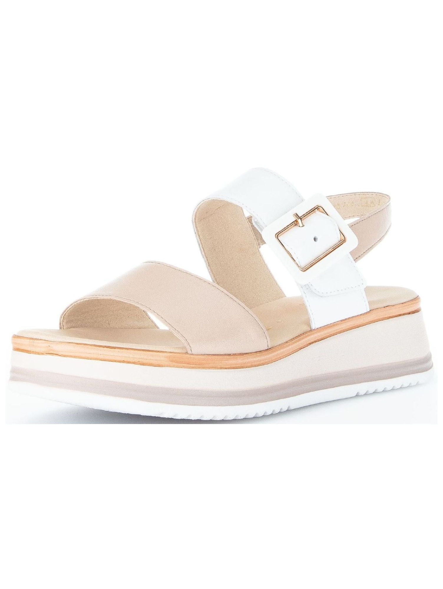 Gabor GABOR Sandale beige / weiß