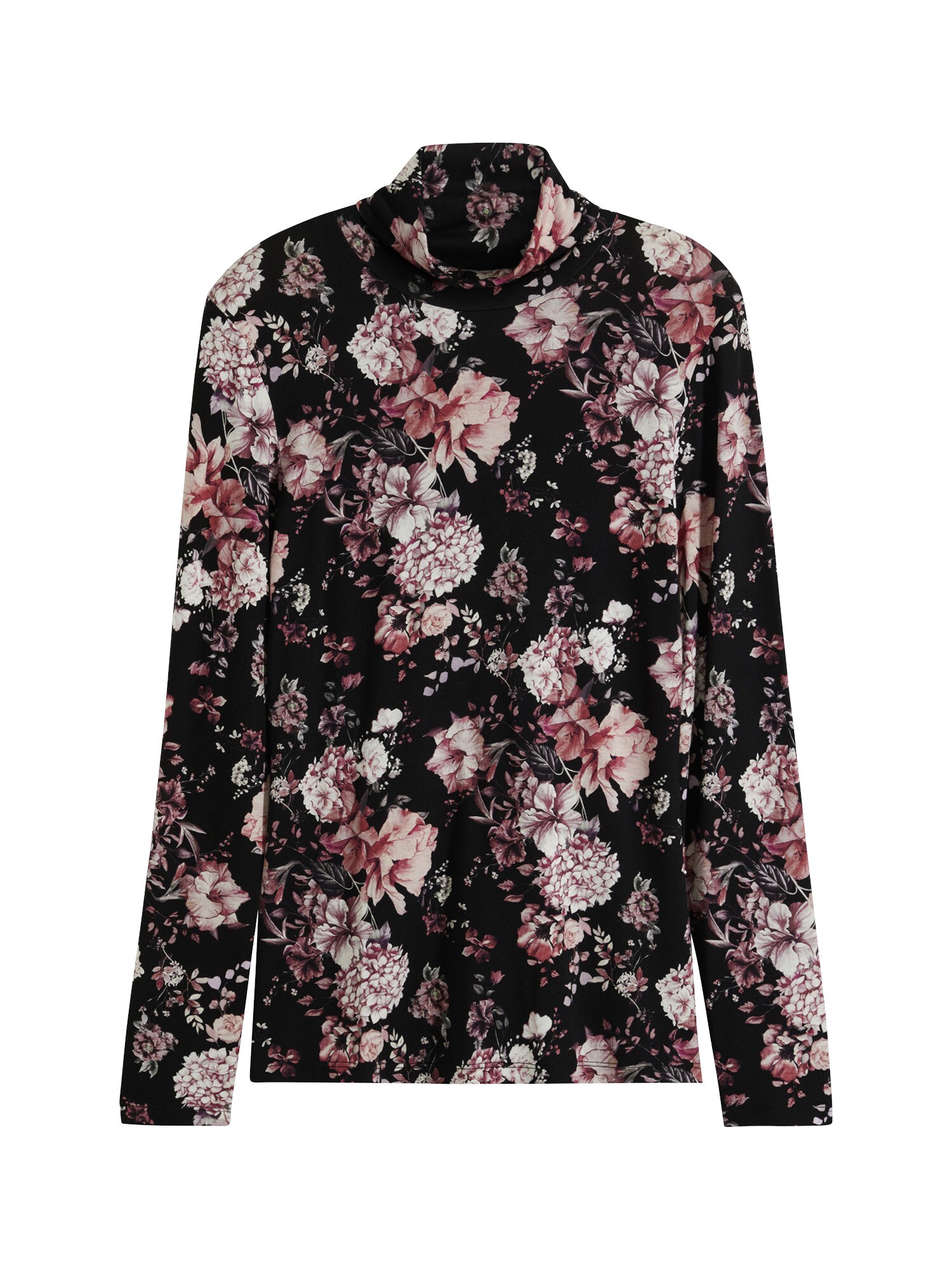 bonprix Tricou magenta / roz pudră / negru / alb murdar