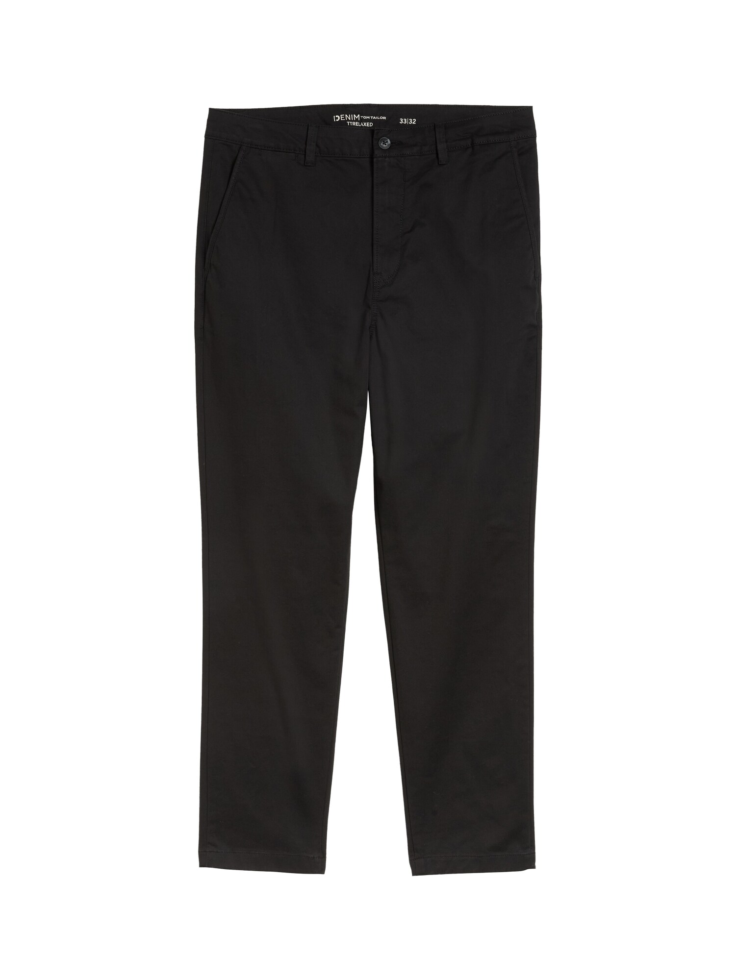 TOM TAILOR DENIM Chino nohavice  čierna