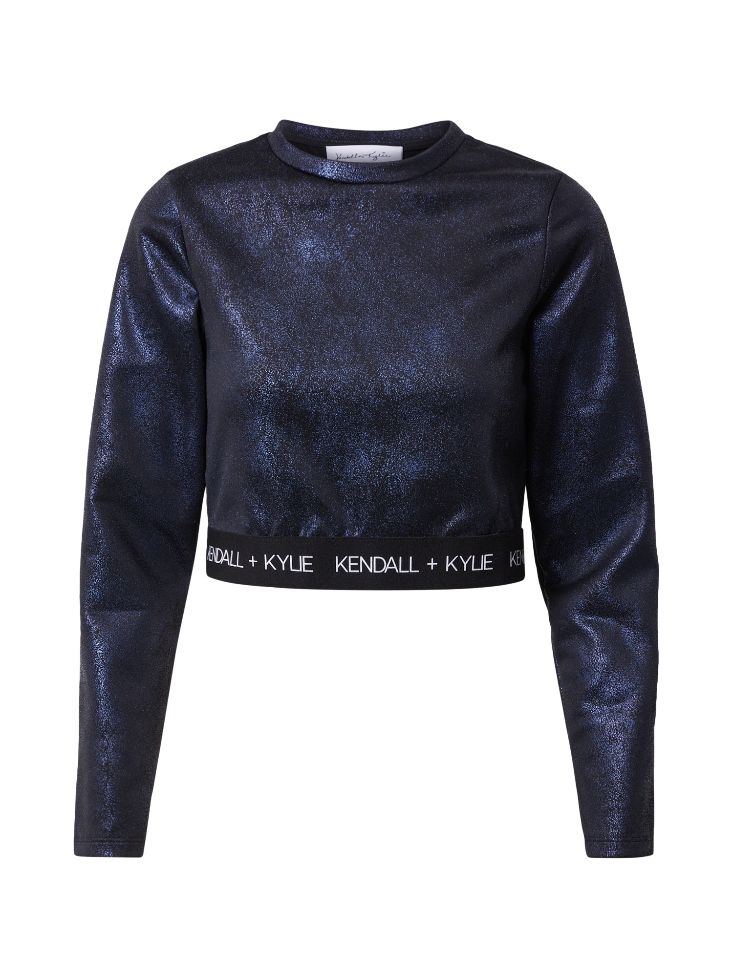KENDALL + KYLIE Marškinėliai tamsiai mėlyna / juoda / balta