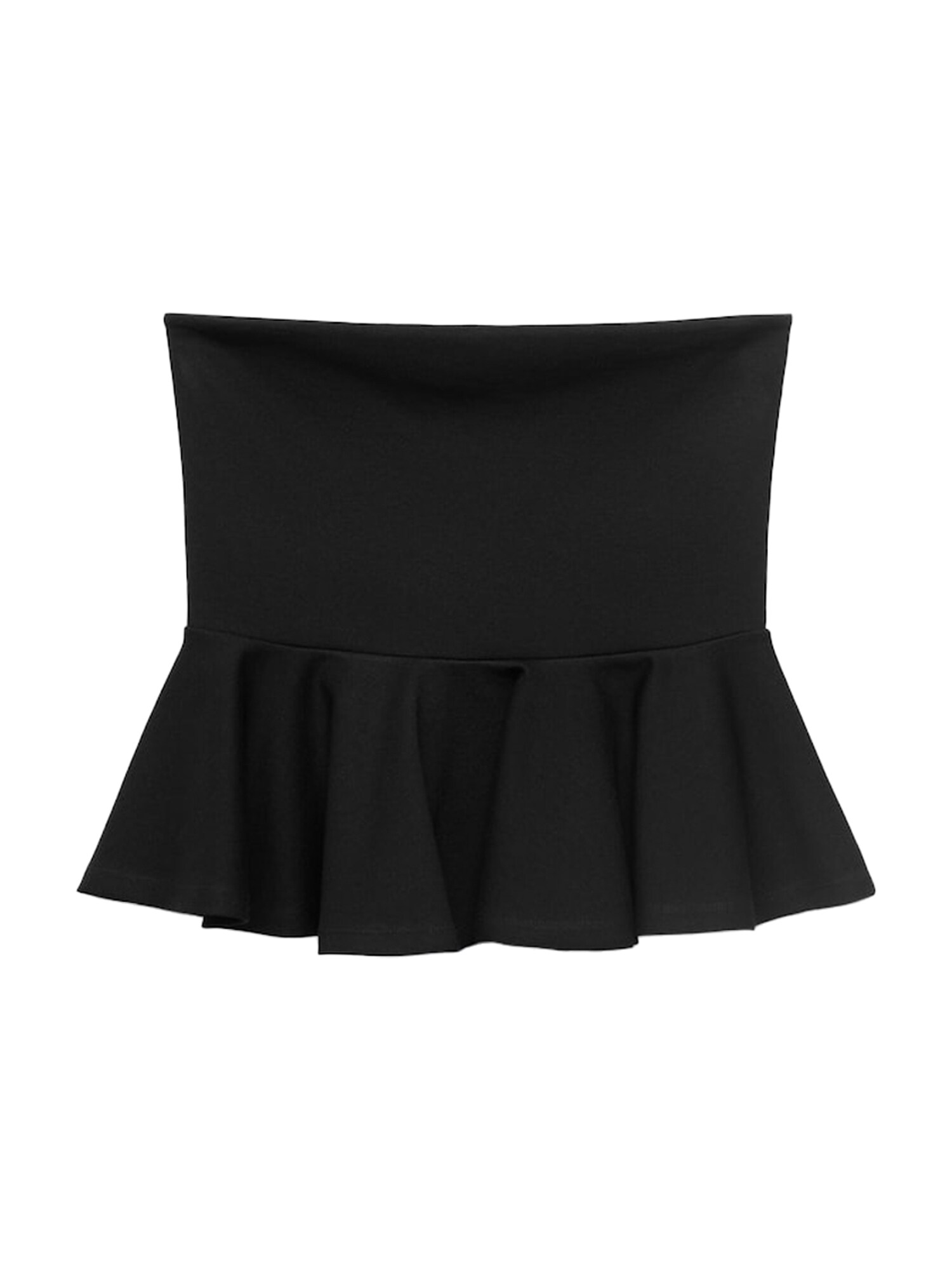 MANGO Top 'PEPLUM'  fekete akciós termékkép 1
