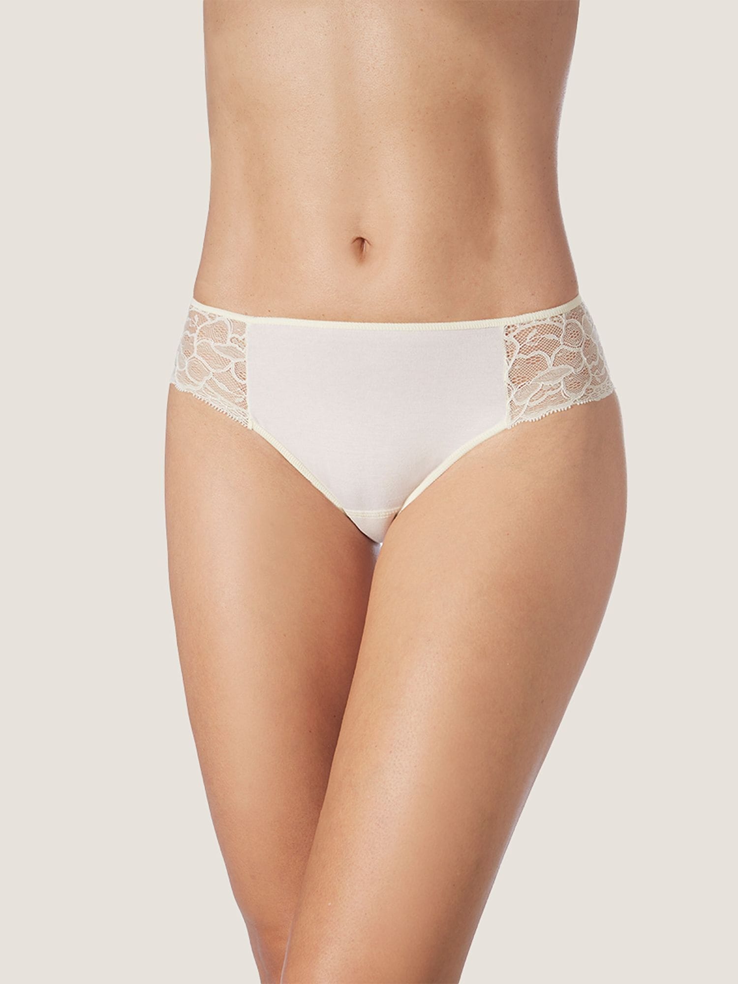 zd ZERO DEFECTS Panti 'Enea mid waist Soy fiber' blanco natural