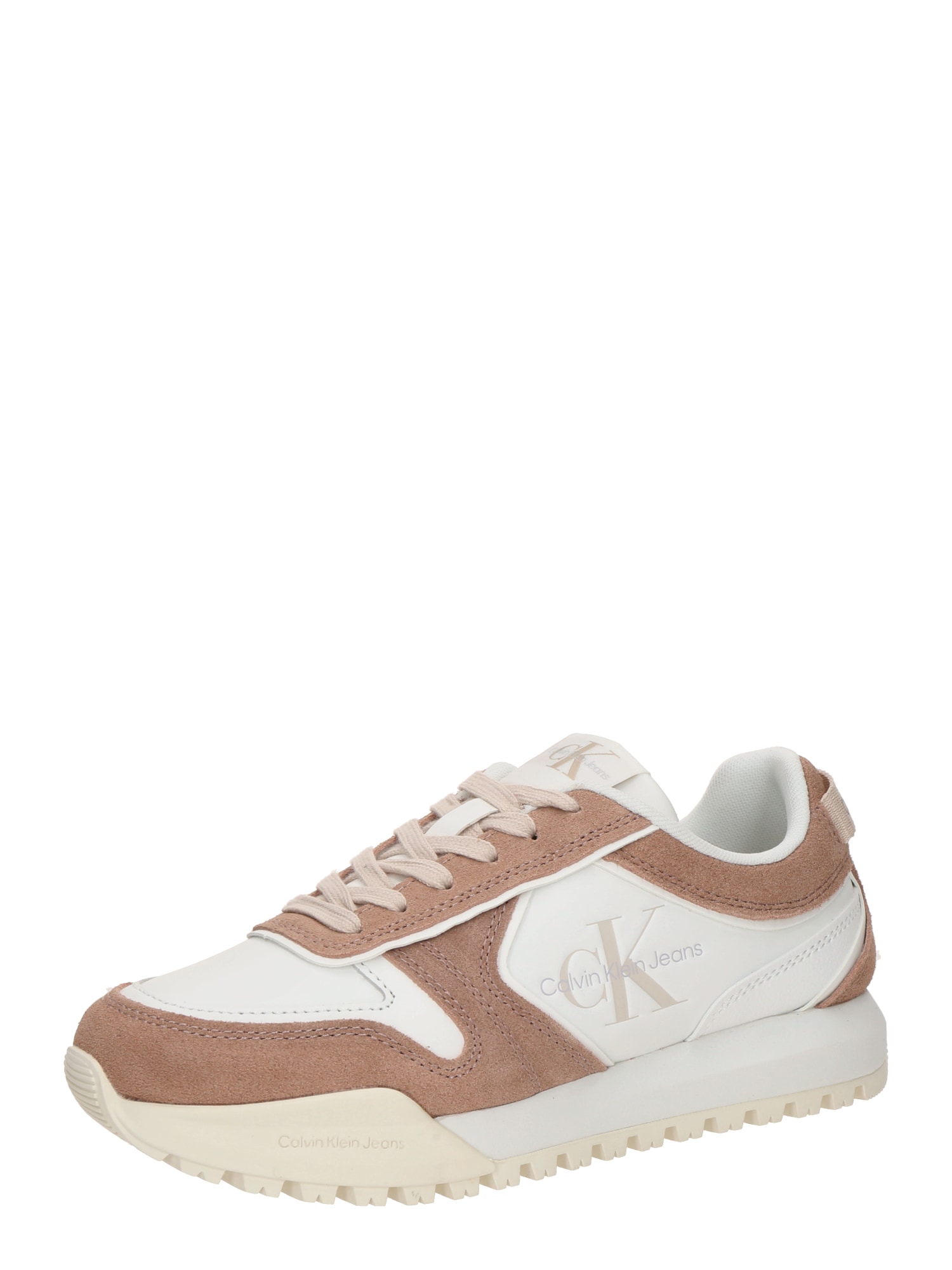 Calvin Klein Jeans Sneaker low  bej / maro cămilă / alb