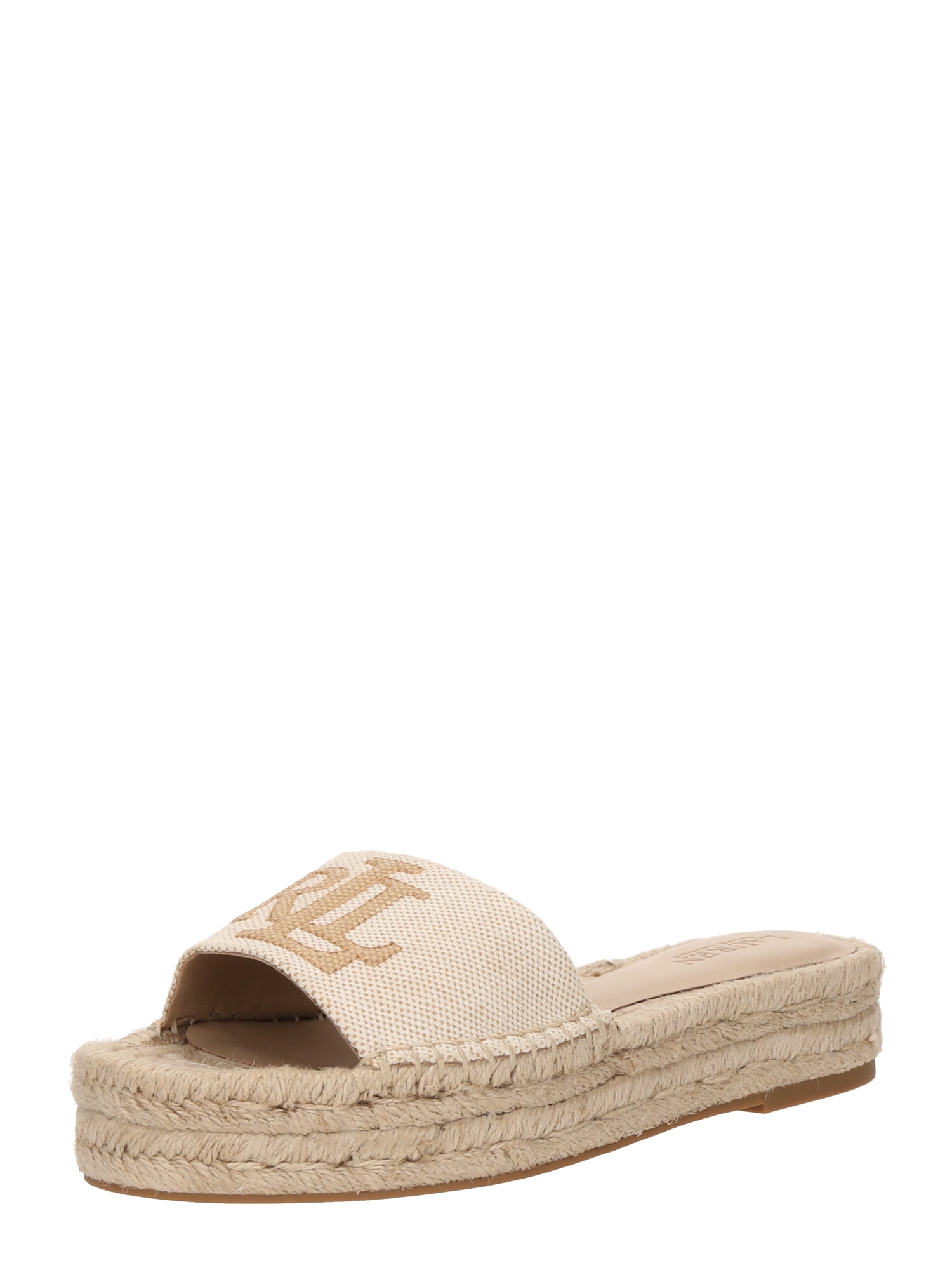 Lauren Ralph Lauren Saboți POLLY  maro cămilă / alb natural