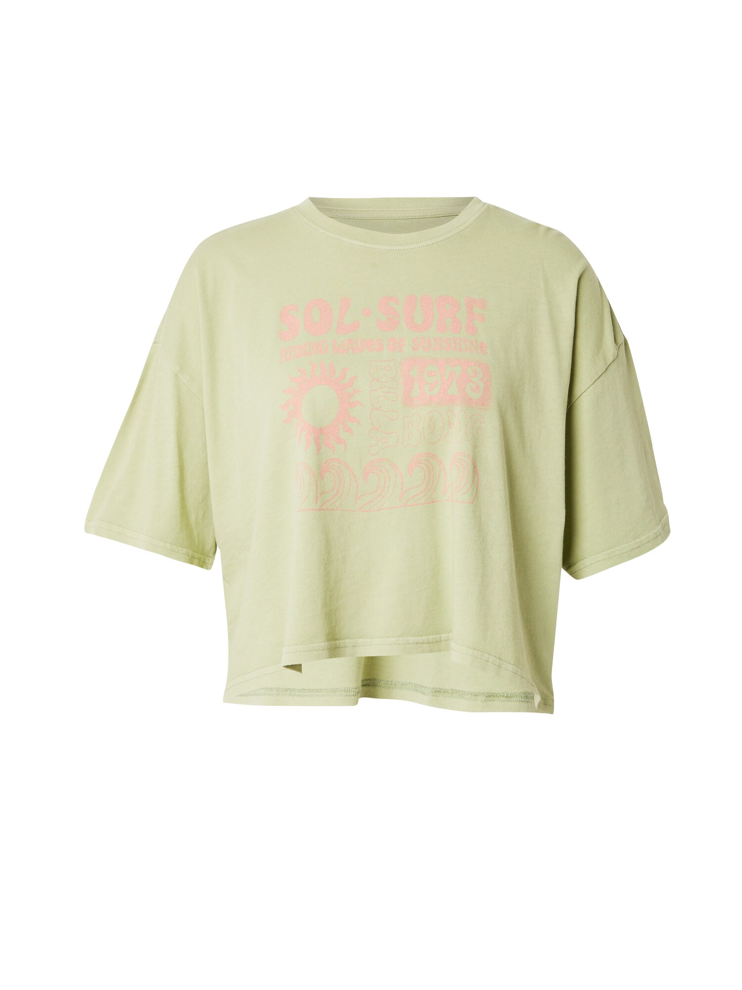 BILLABONG Póló 'SOL SURF'  citromzöld / korál akciós termékkép 1