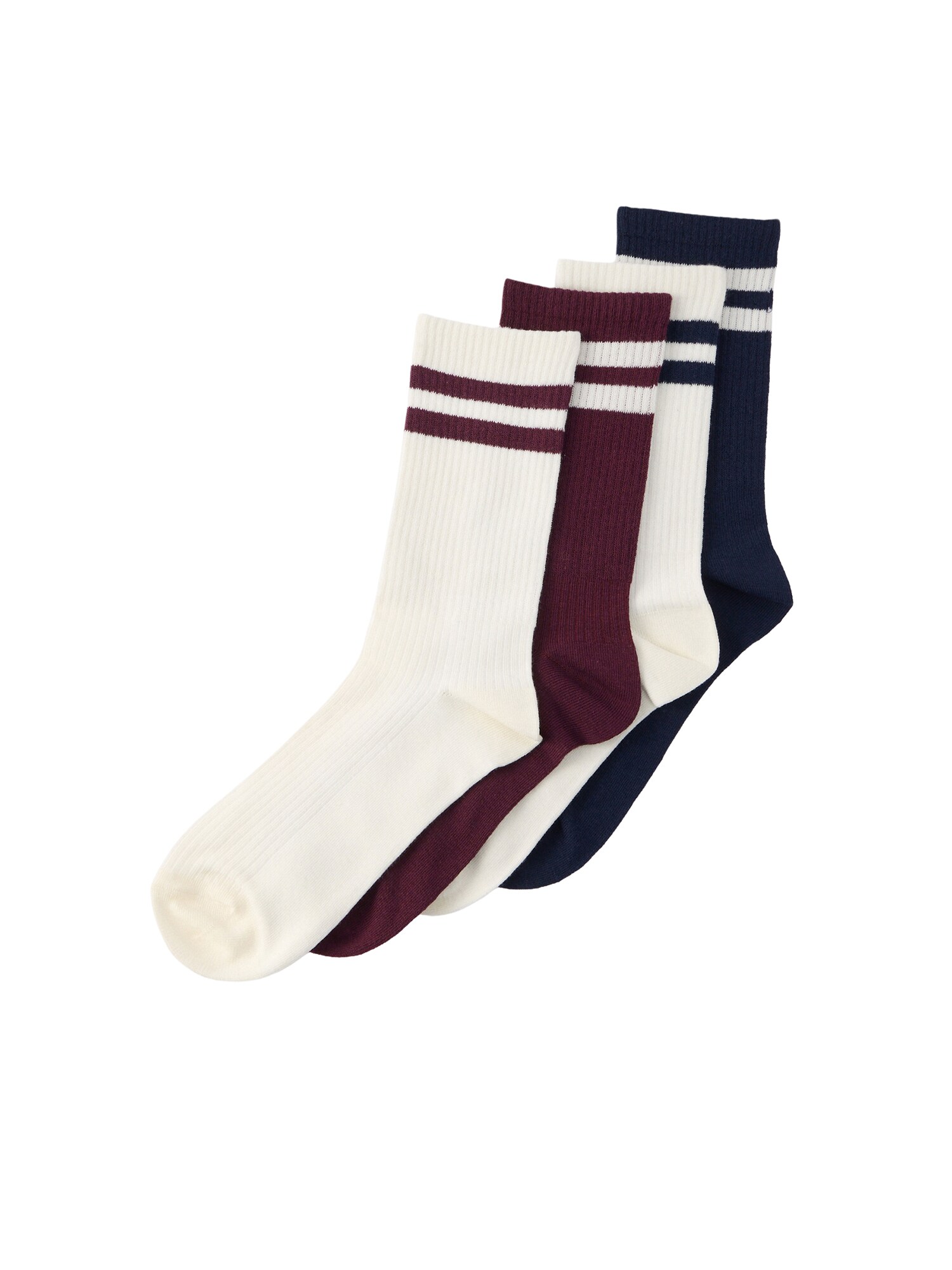 Lindex Șosete Varsity  albastru noapte / cyan / alb