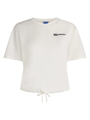 KARL LAGERFELD JEANS Camiseta  crema / negro