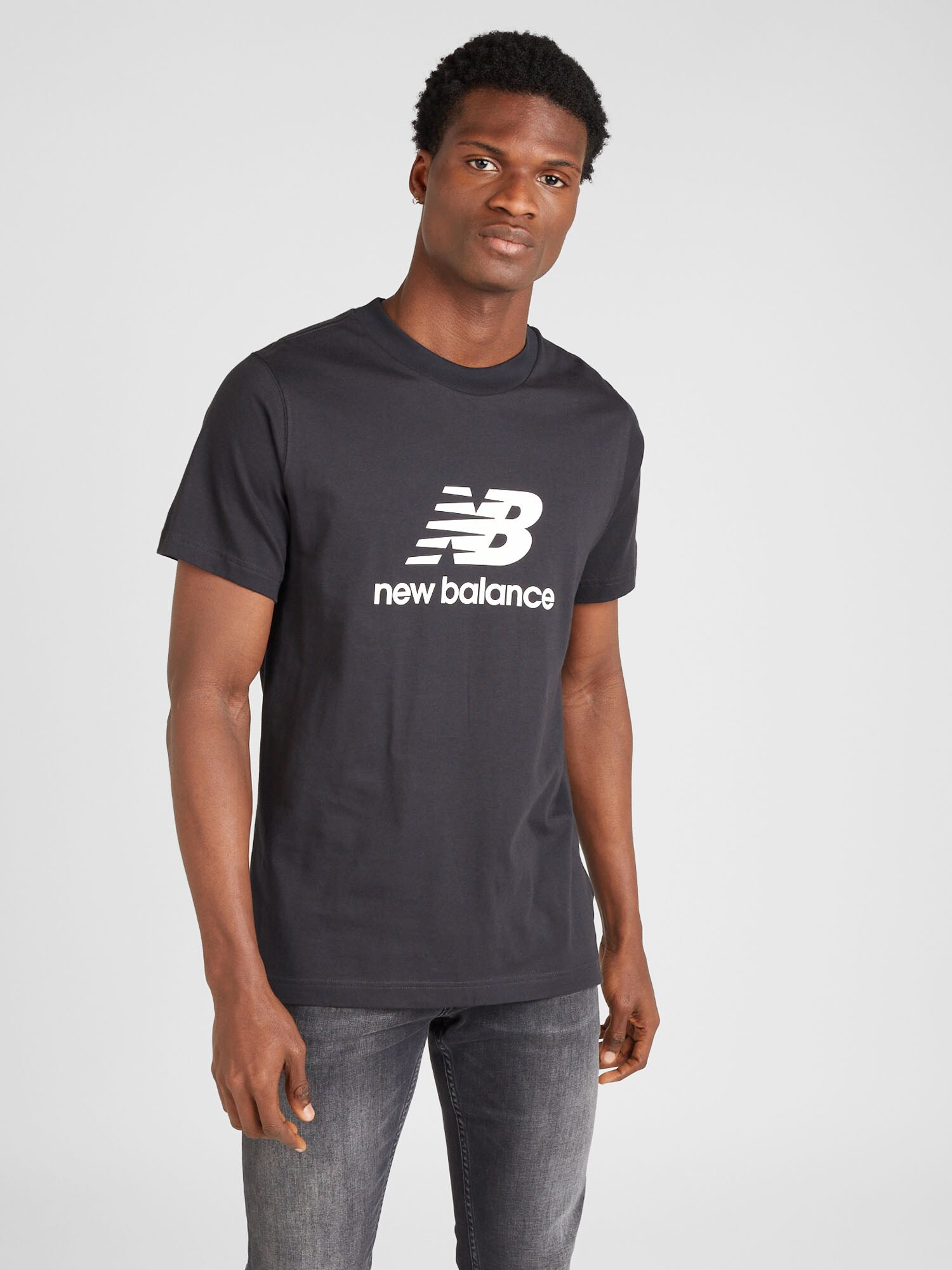 new balance Póló  fekete / fehér termék 2. képe