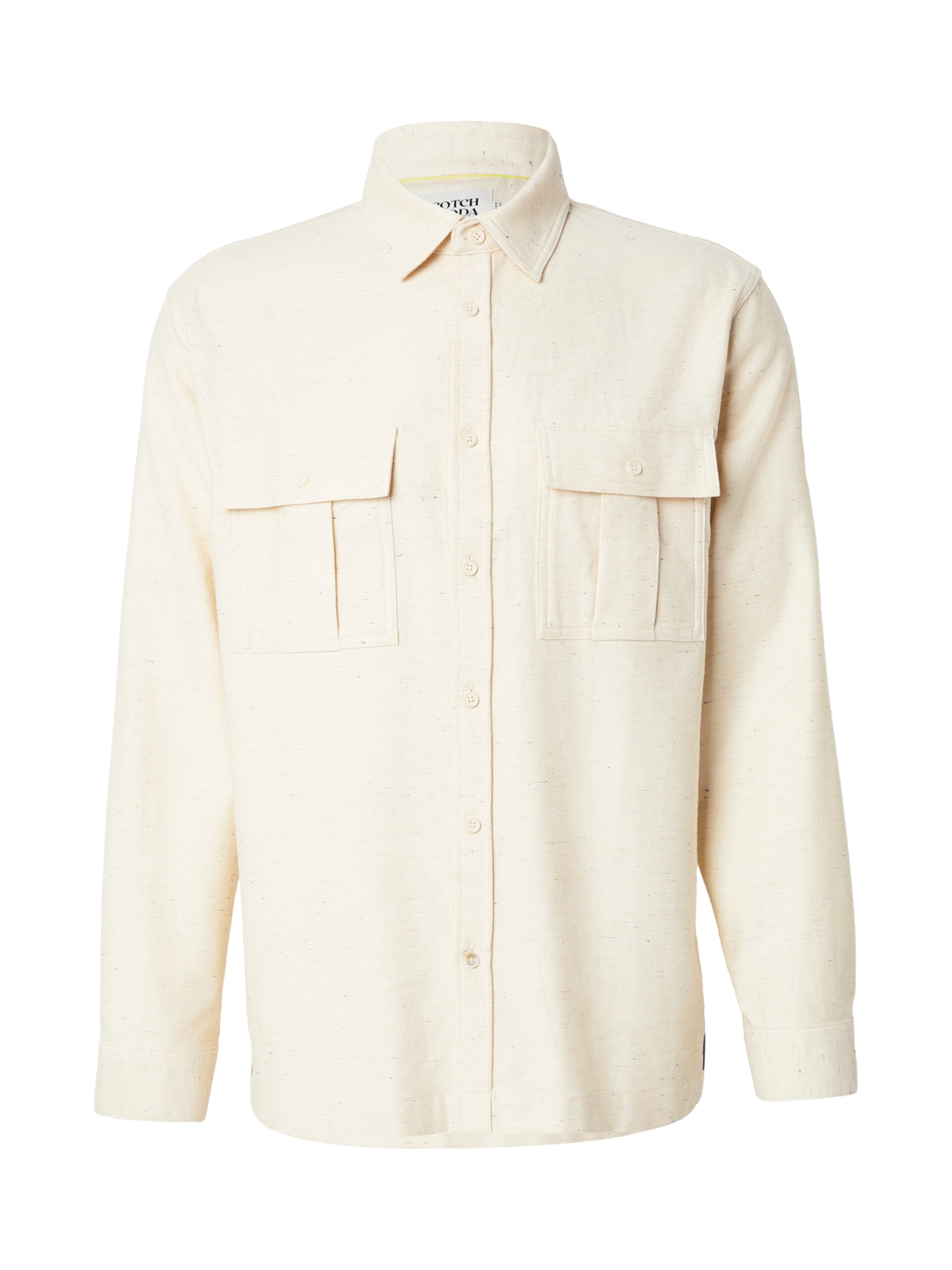 SCOTCH & SODA Melerad Överskjorta Beige Storlek herr – bild 2