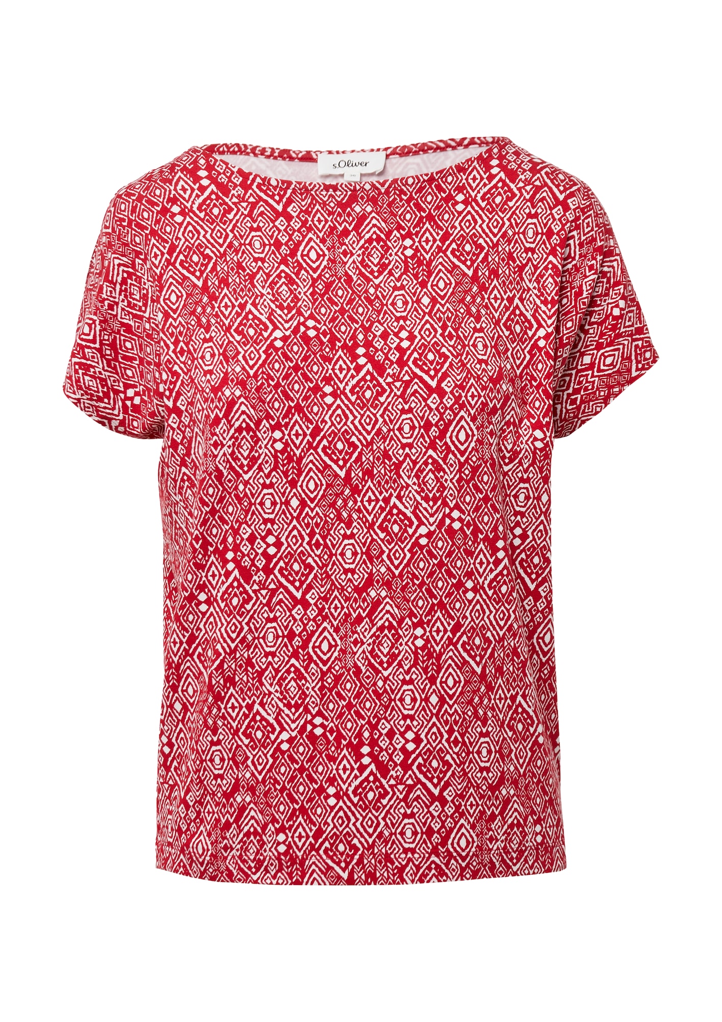 s.Oliver Tricou  roşu închis / alb