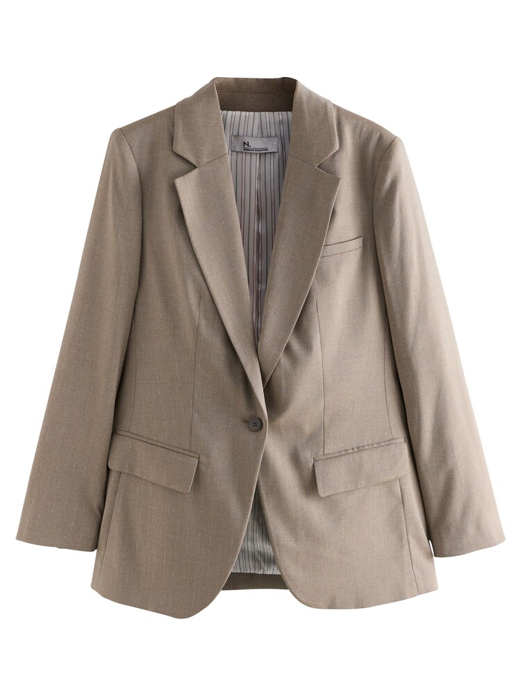 Next Blazer Damen Größe 38 beige / gold
