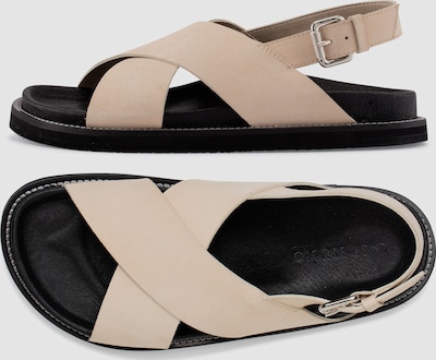 Spring Beige Leather Sandals
