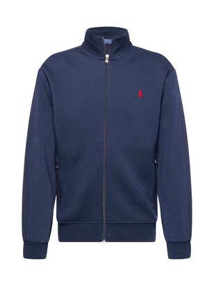 Polo Ralph Lauren Sweatvest ‘TRACKM9’ Marine / Rood