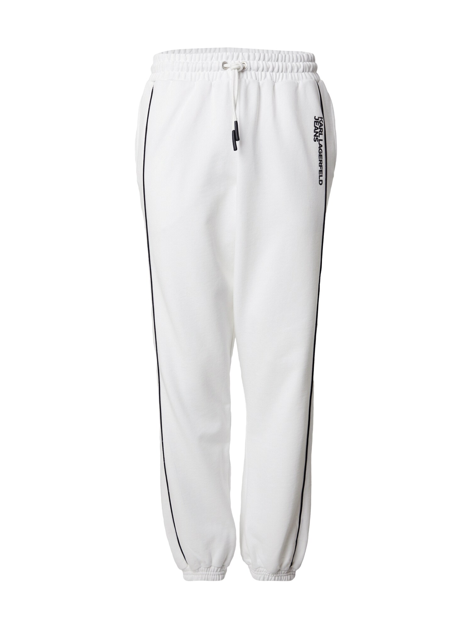 KARL LAGERFELD JEANS Pantaloni  negru / alb